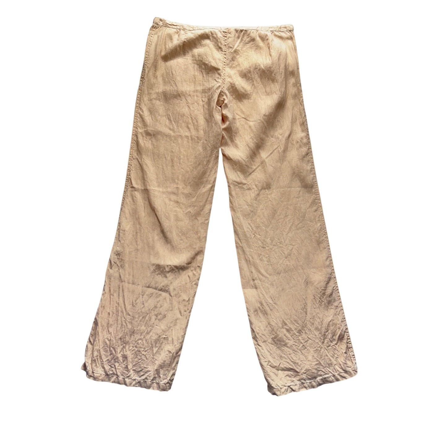 Linen Jay Wide-Leg Beige Pants Size M #9321
