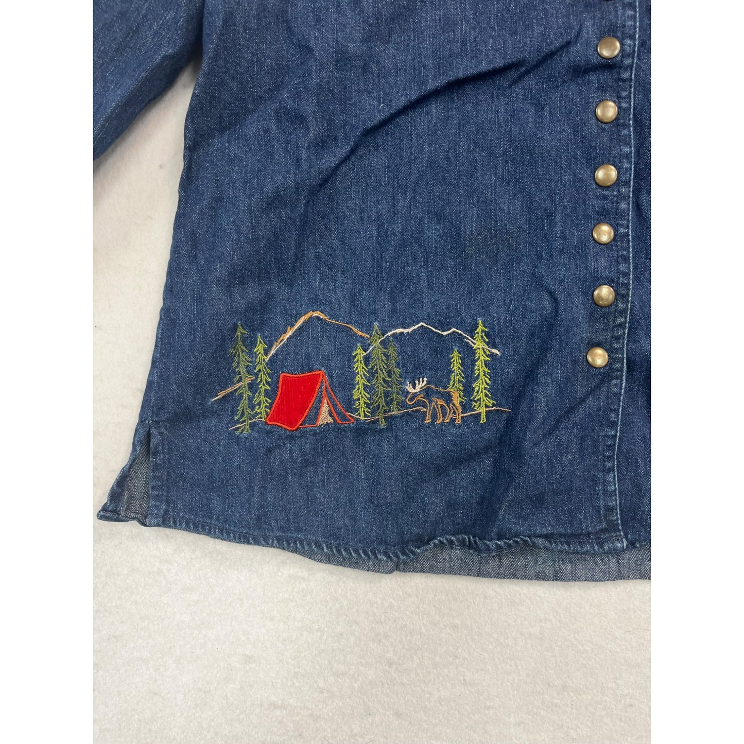 Women’s Embroidered Denim Jacket #2464