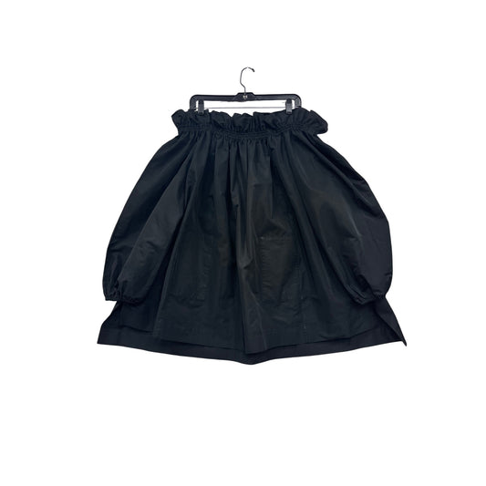 BCBGMaxAzria Womens Black Ruffled Off-Shoulder Balloon Sleeve Dress #8399