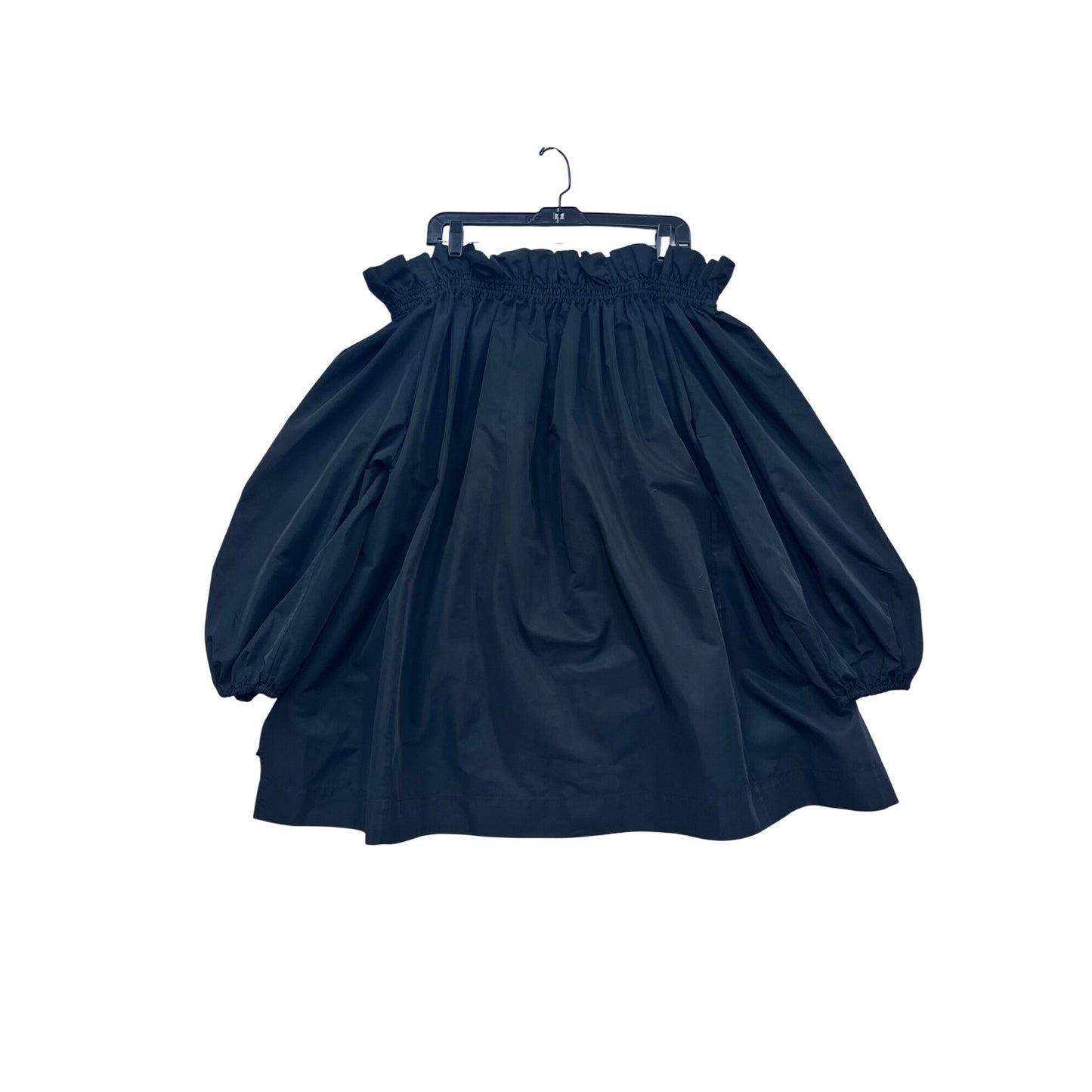 BCBGMaxAzria Womens Black Ruffled Off-Shoulder Balloon Sleeve Dress #8399