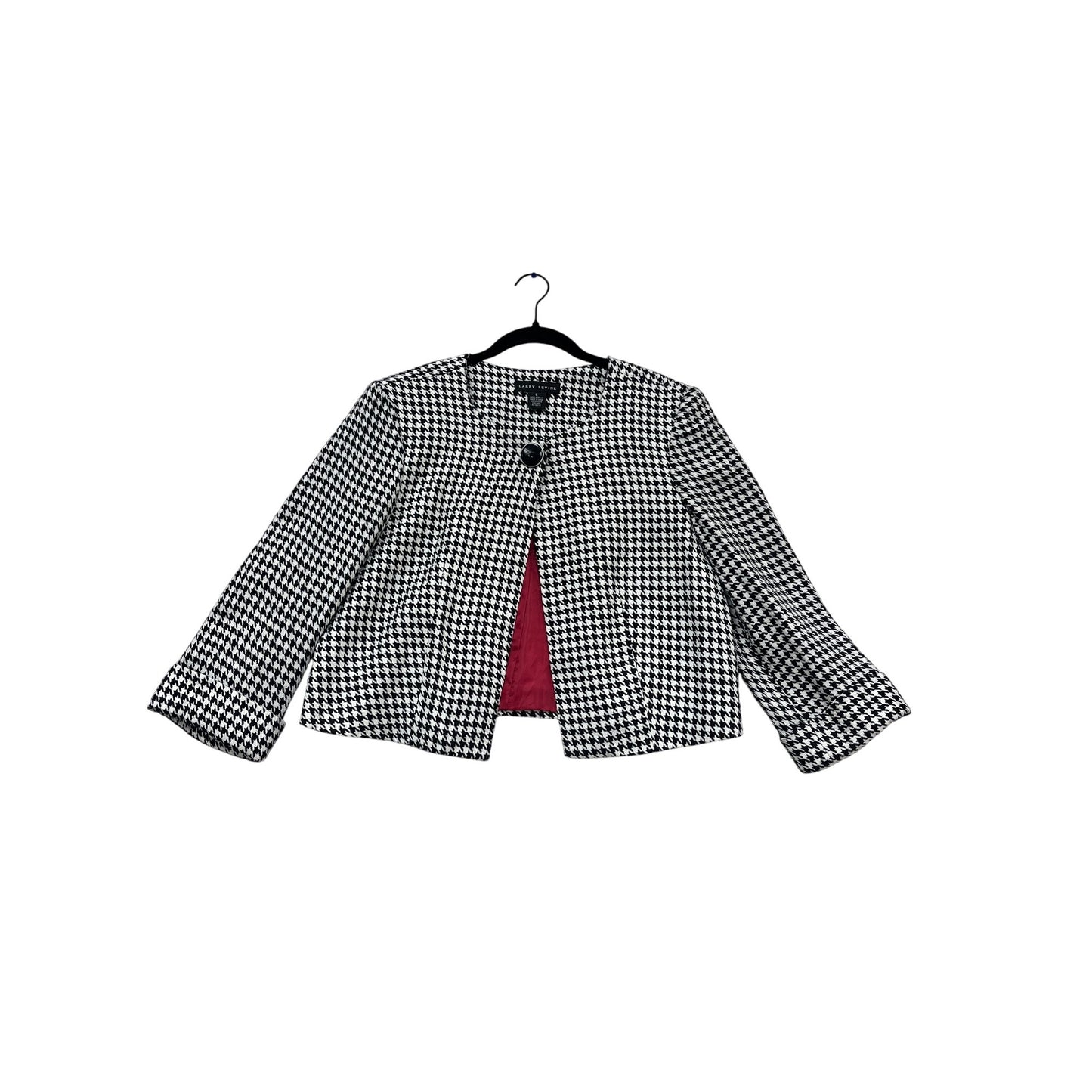 Larry Levine Houndstooth Jacket L #963A