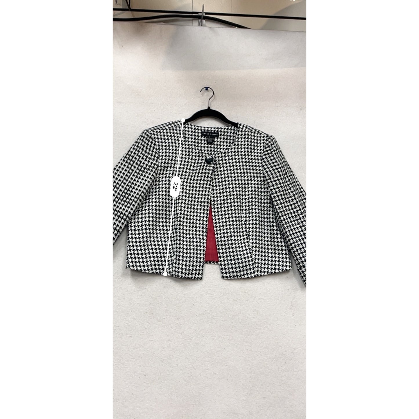 Larry Levine Houndstooth Jacket L #963A