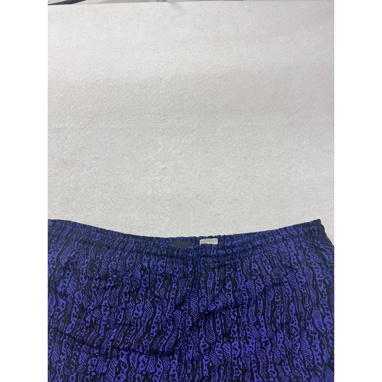 White Sierra Nylon Swim Shorts S Blue/Black Animal Print #204A