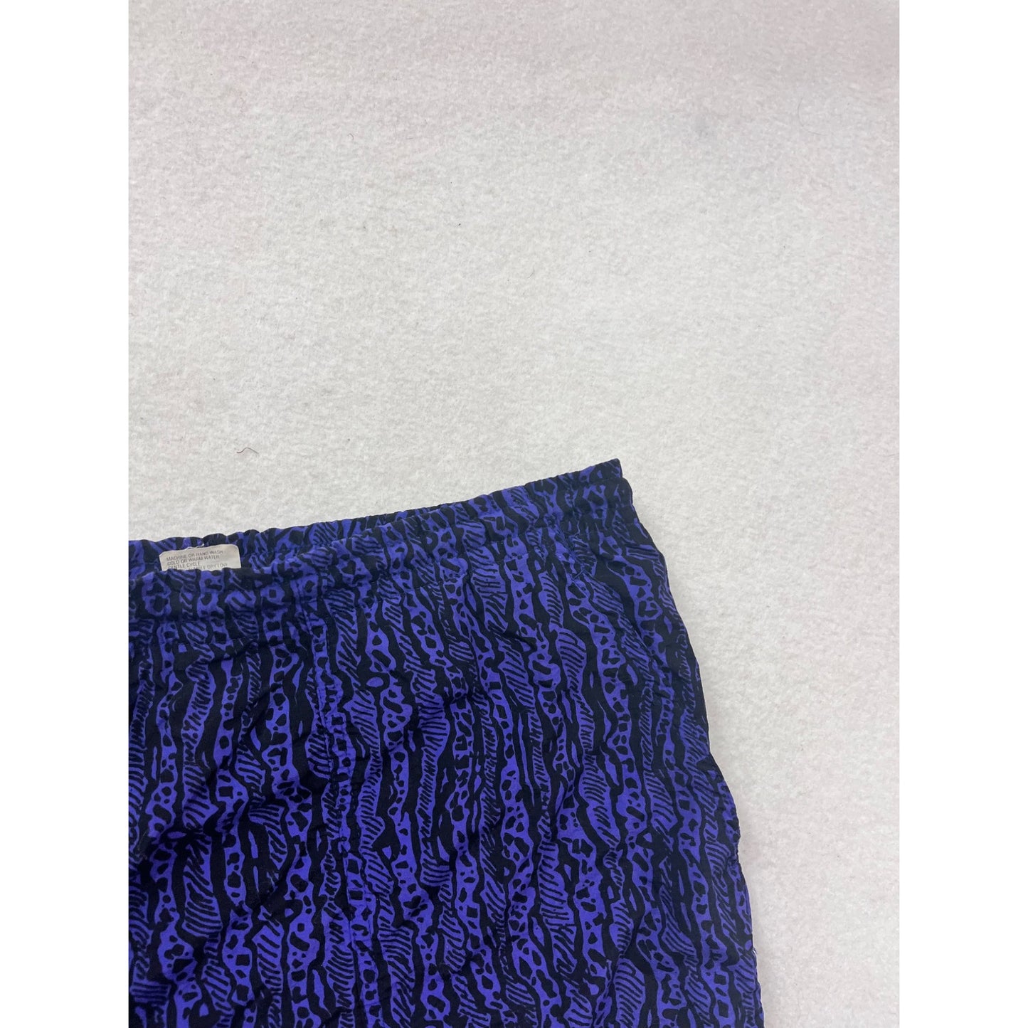 White Sierra Nylon Swim Shorts S Blue/Black Animal Print #204A