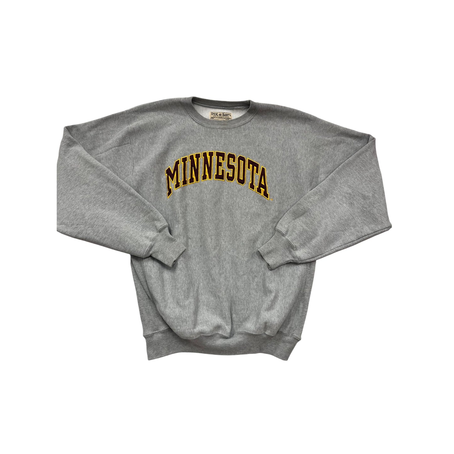 Vintage Steve & Barrys Minnesota Gray Crewneck  Sweatshirt XL #350A