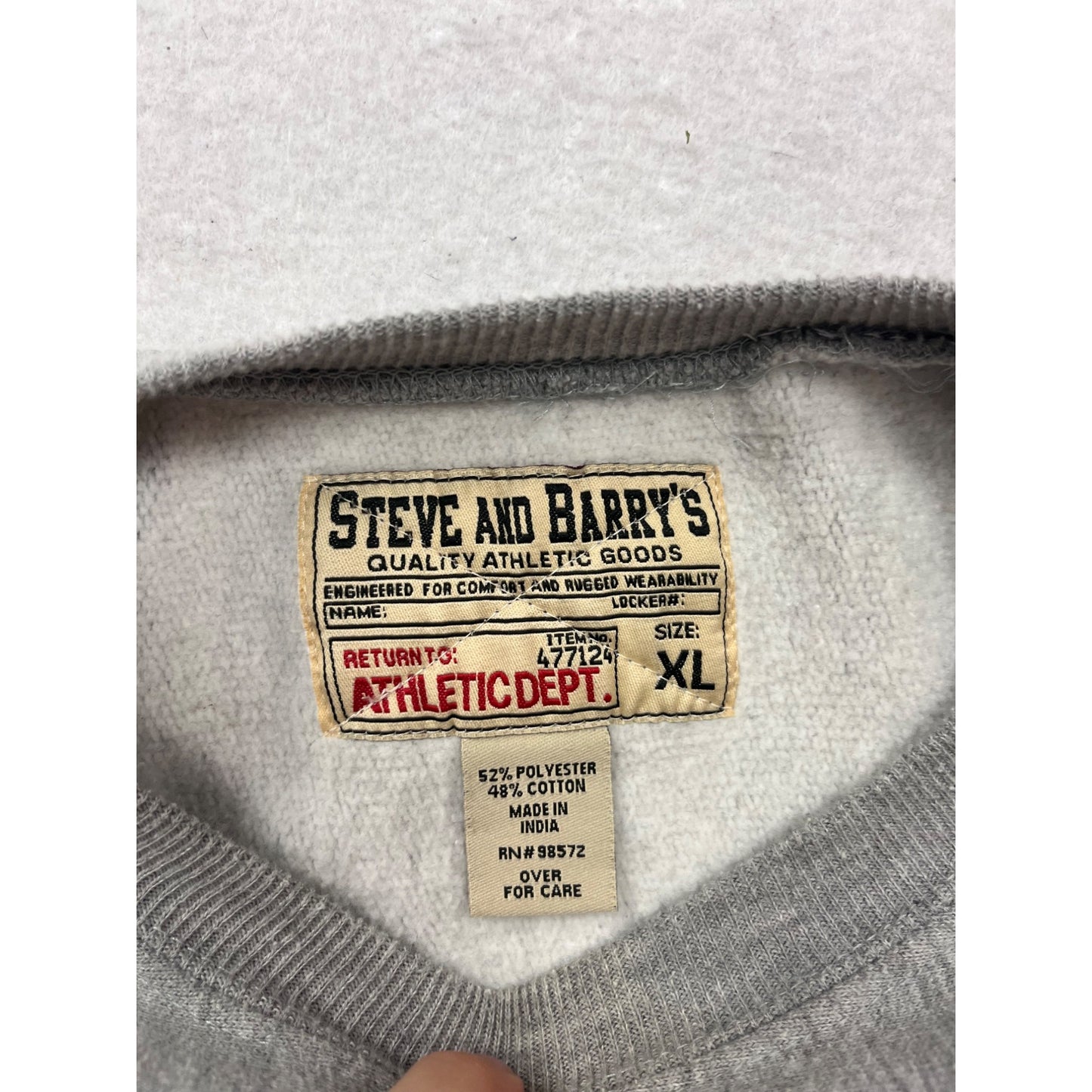 Vintage Steve & Barrys Minnesota Gray Crewneck  Sweatshirt XL #350A