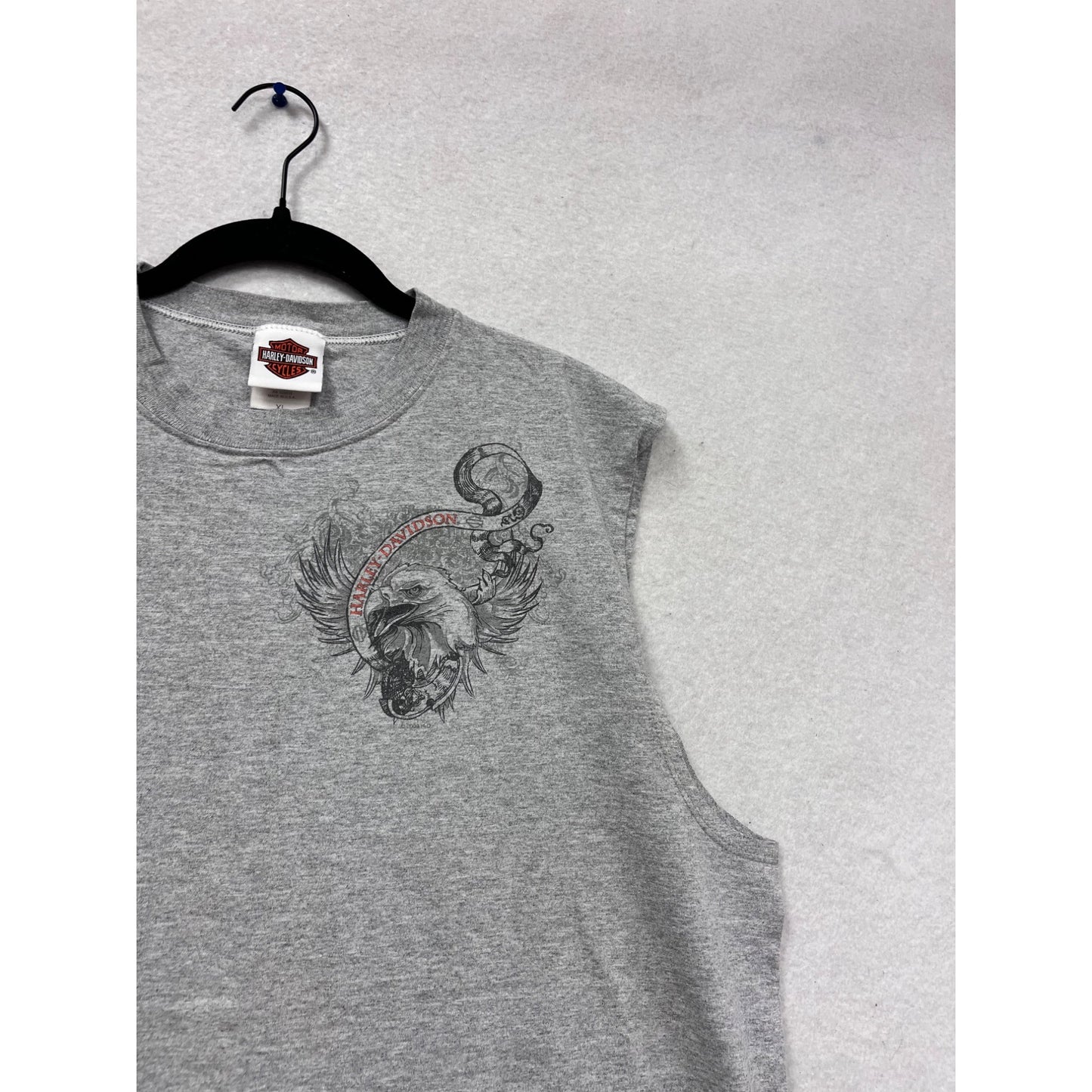 Harley-Davidson Sleeveless Shirt XL Gray #608A