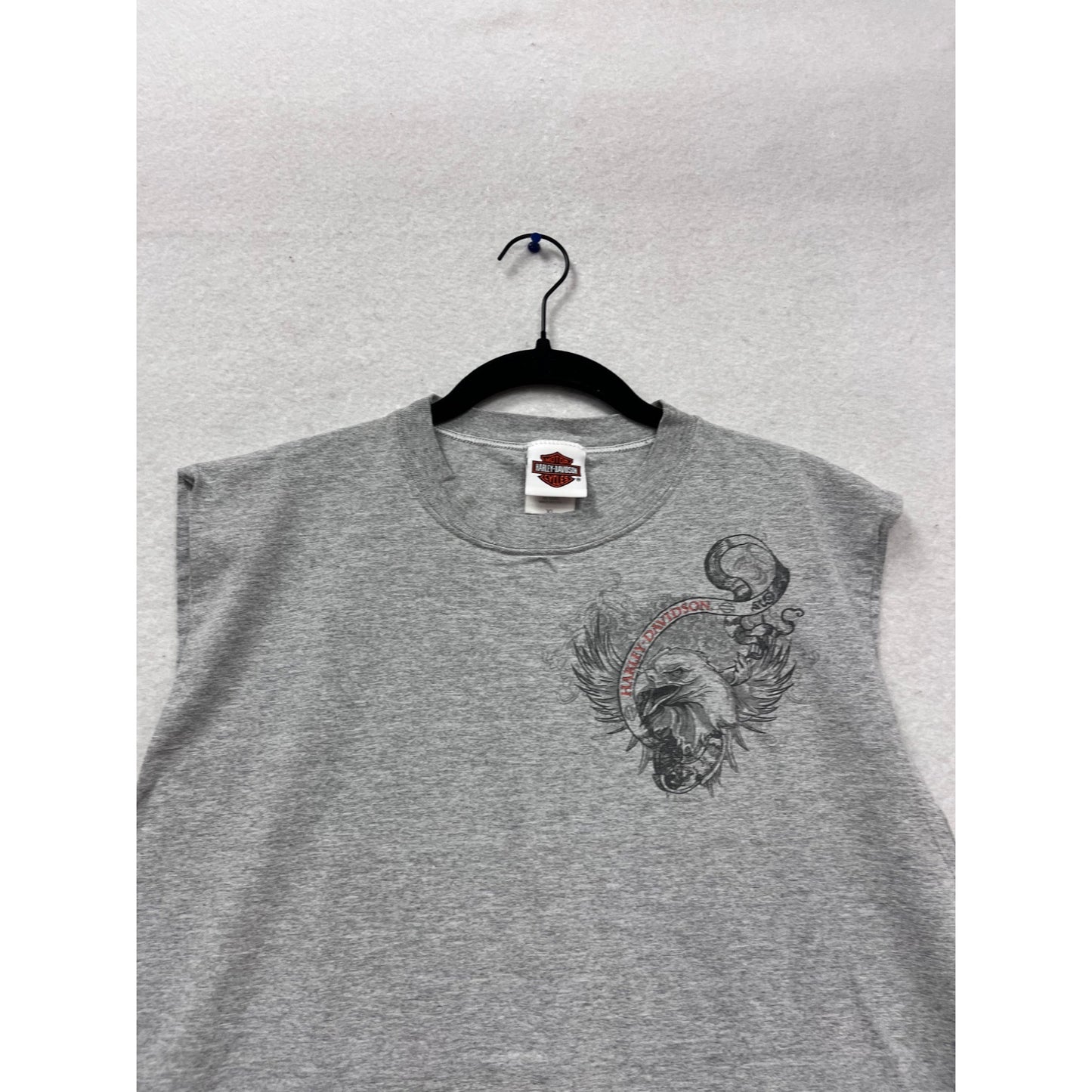 Harley-Davidson Sleeveless Shirt XL Gray #608A