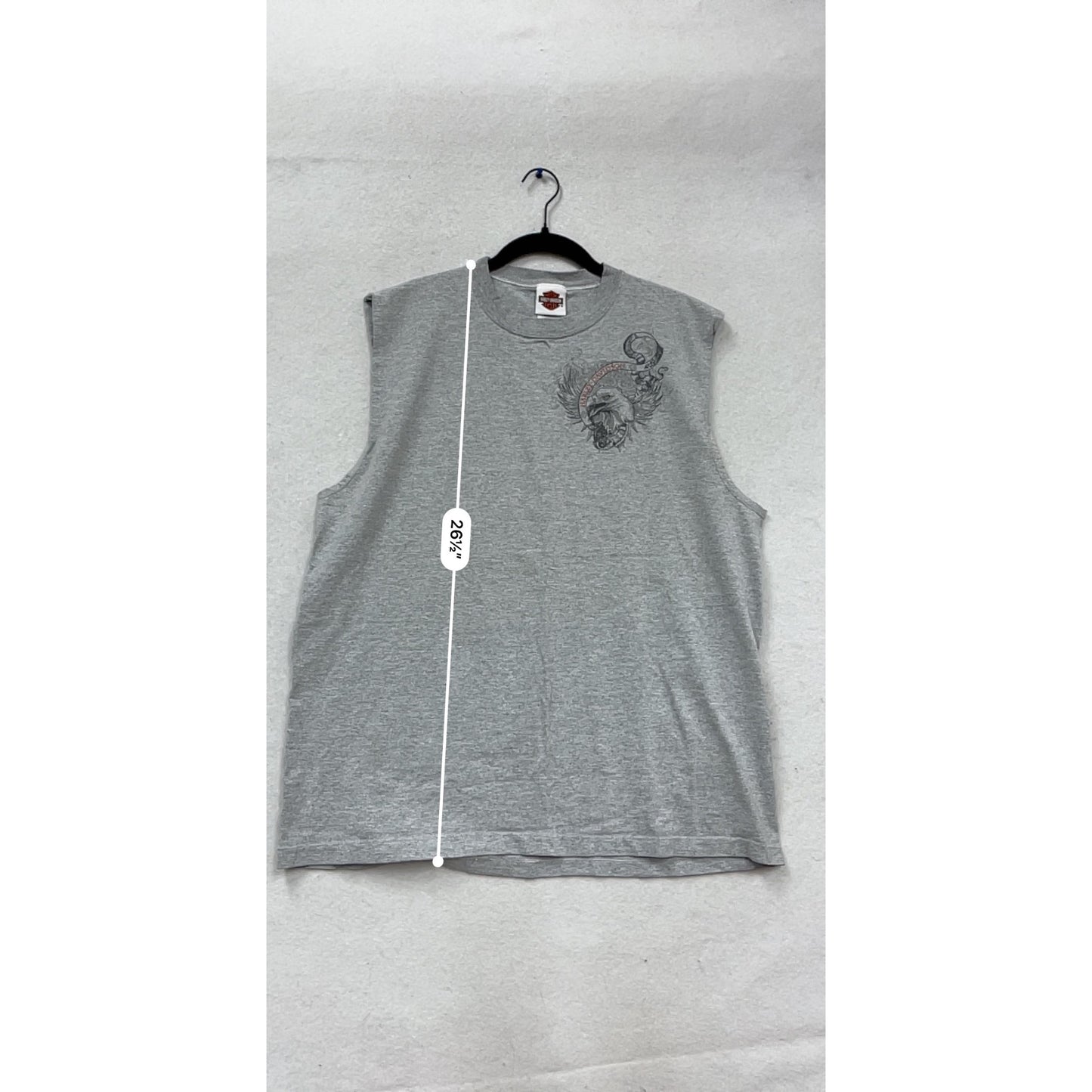 Harley-Davidson Sleeveless Shirt XL Gray #608A