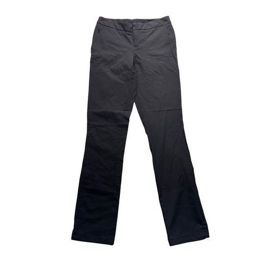 Womens Black Athleta Quick-Dry Stretch Pants With Zipper Pocket #7792
