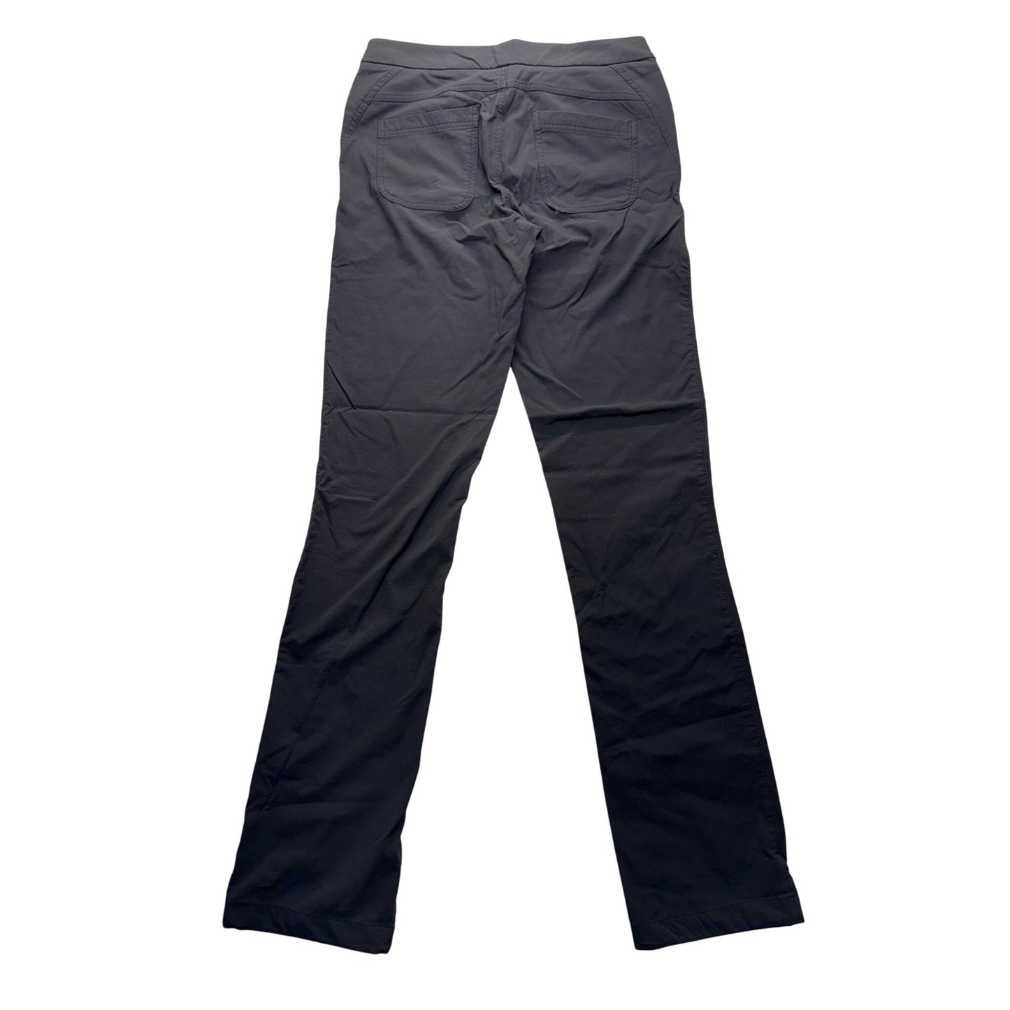 Womens Black Athleta Quick-Dry Stretch Pants With Zipper Pocket #7792