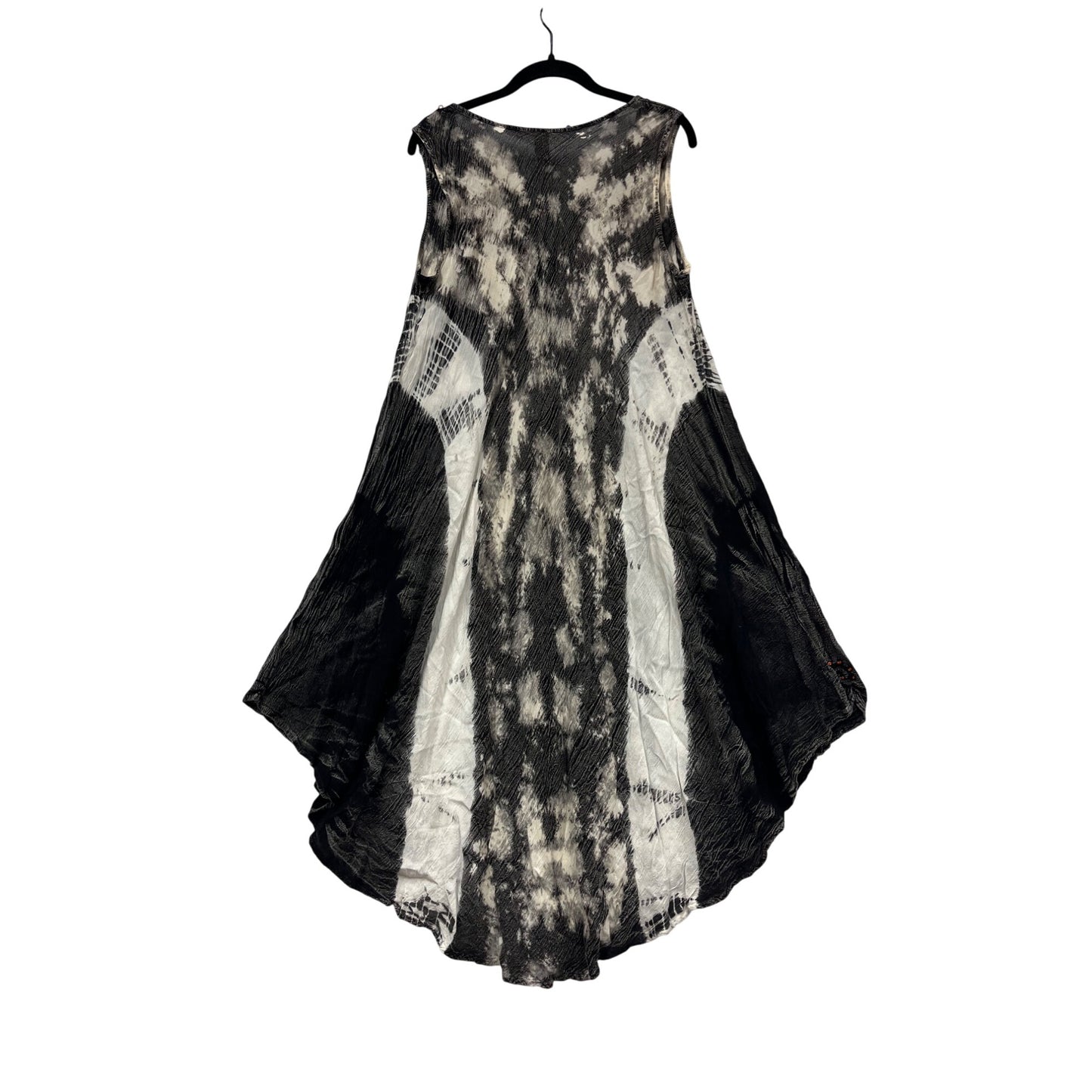 Handkerchief Hem Embroidered Tunic Dress OS By Sacred Threads #425A