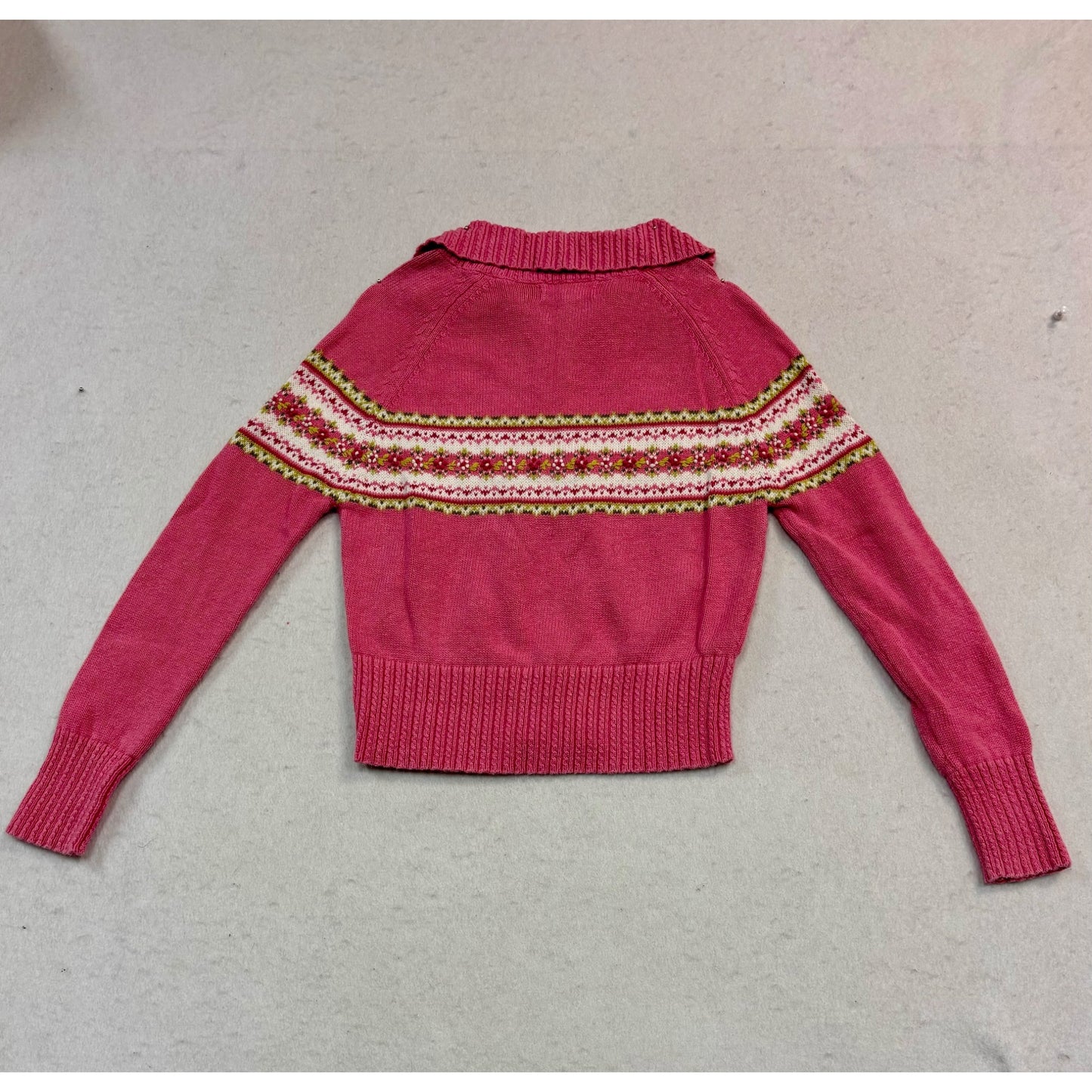 Girls Pink K.C Parker Knitted Zip Up