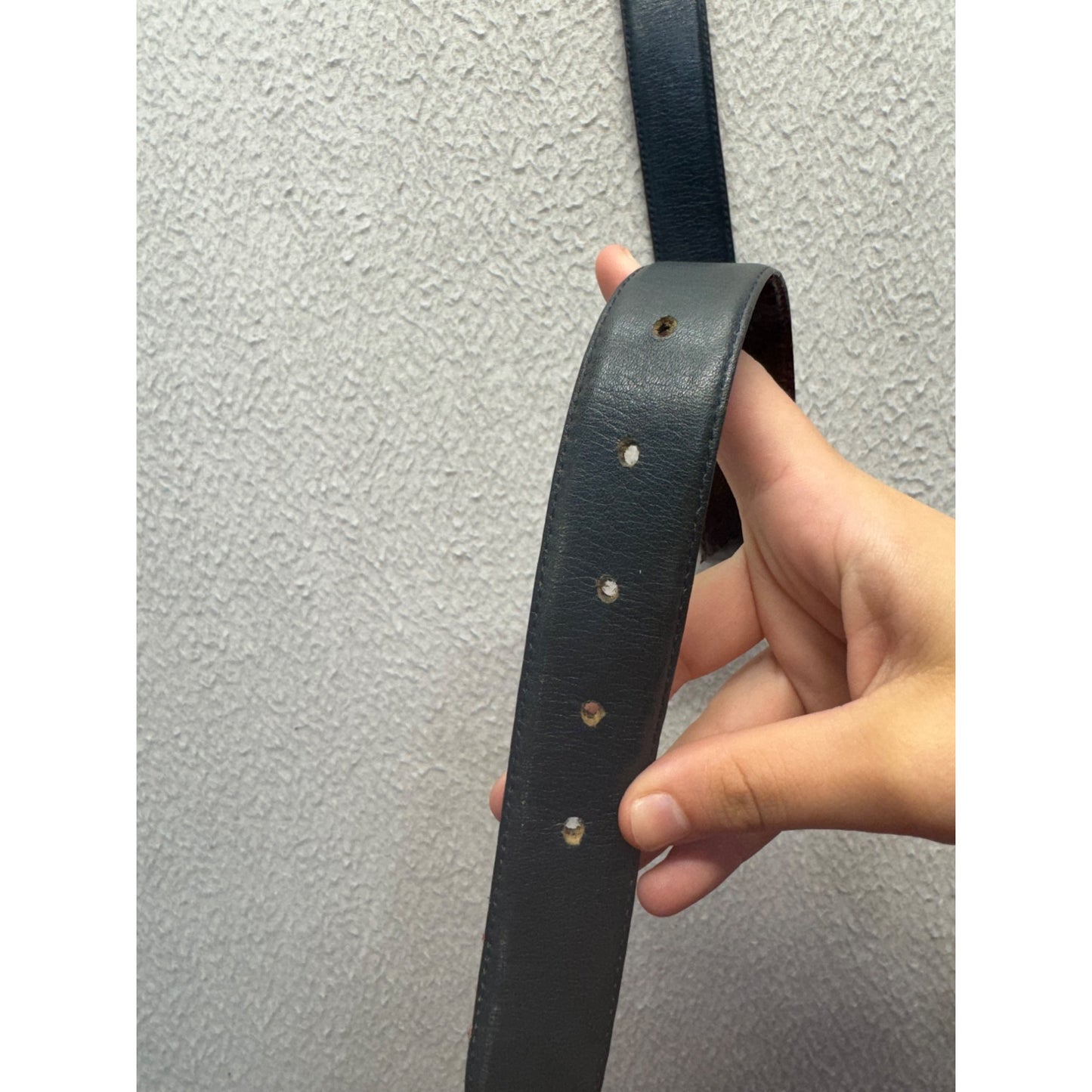 Luxury Leather Belt With Unique Gold & Silver Buckle Snakeskin Texture #68B