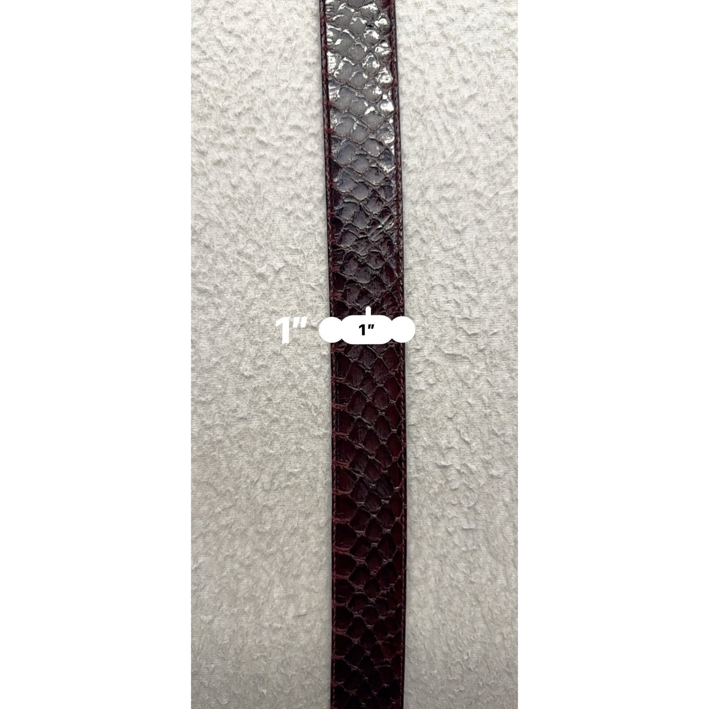 Luxury Leather Belt With Unique Gold & Silver Buckle Snakeskin Texture #68B