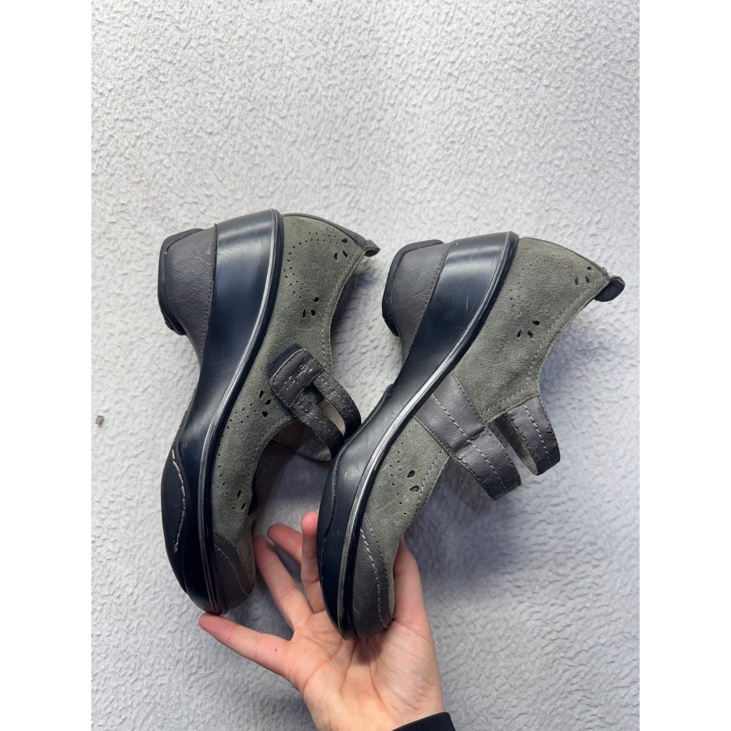 Dansko Green & Brown Mary Jane Shoes With Adjustable Straps #9471