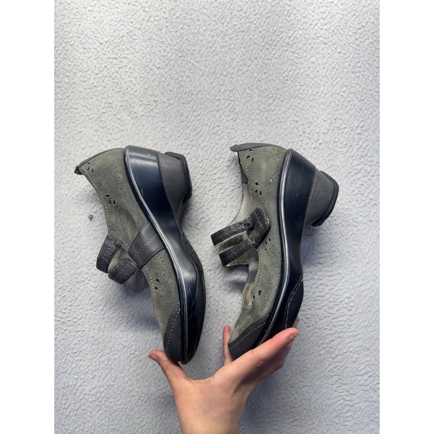 Dansko Green & Brown Mary Jane Shoes With Adjustable Straps #9471