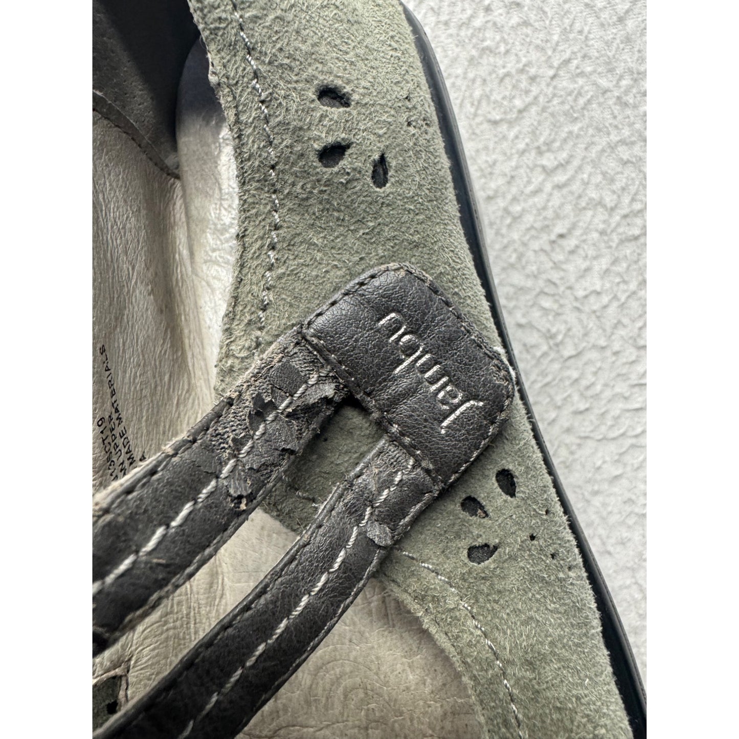 Dansko Green & Brown Mary Jane Shoes With Adjustable Straps #9471