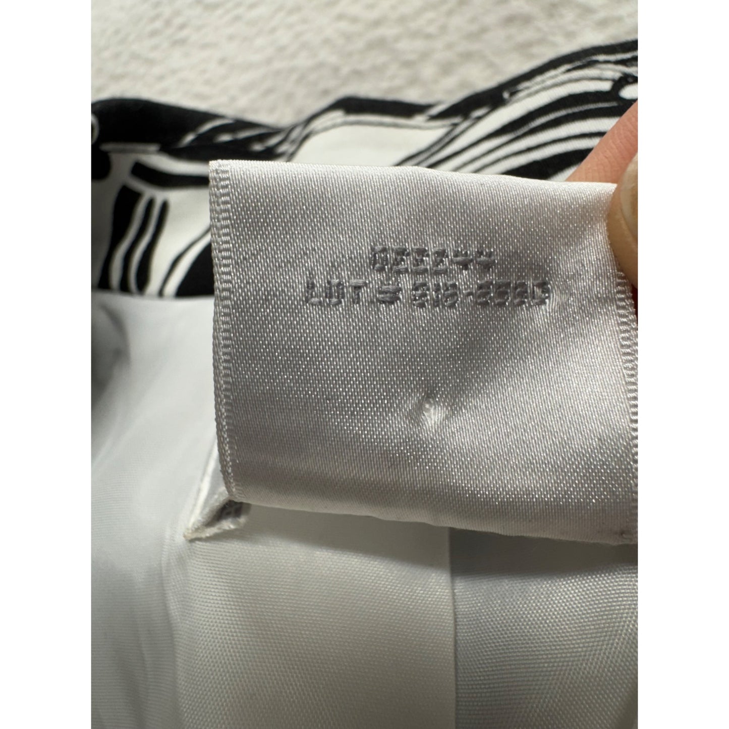 Worthington Black & White Floral Print Blazer Size 12 Polyester #9422