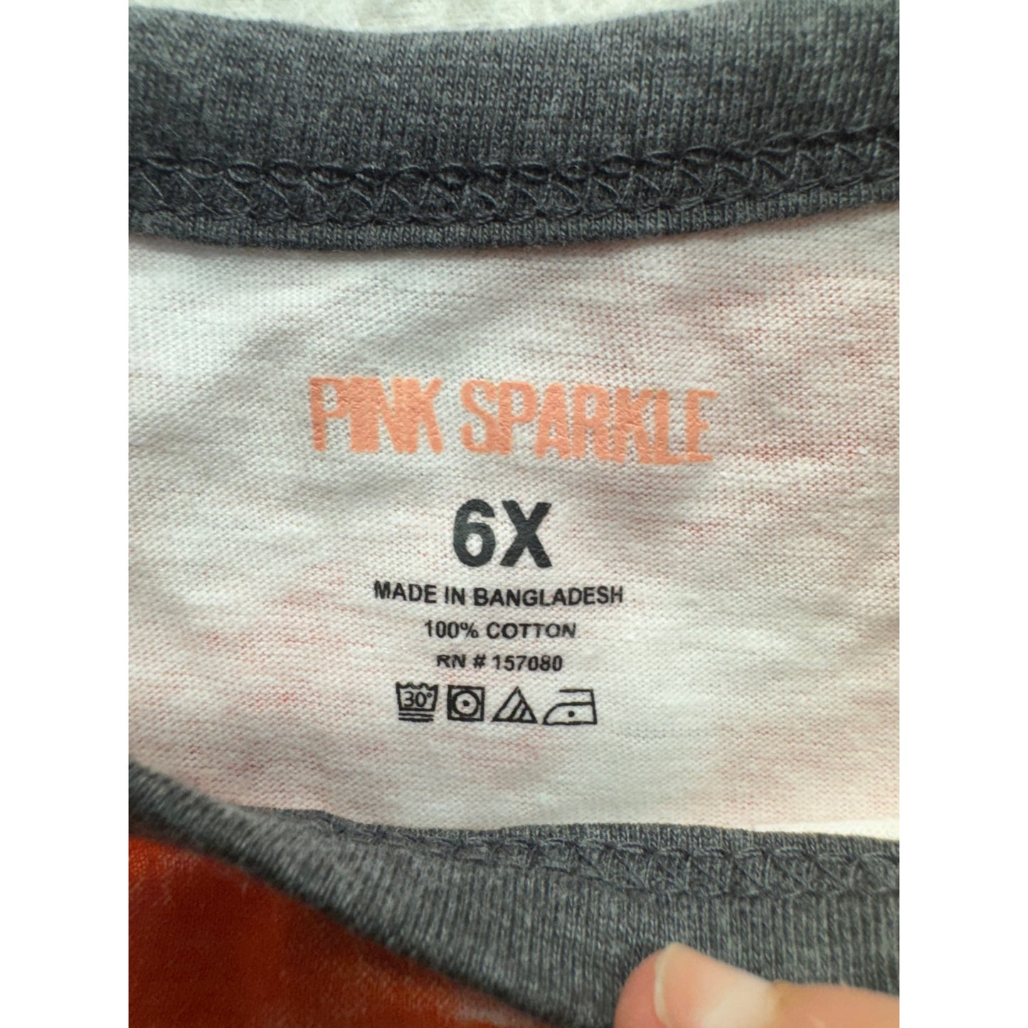 Pink Sparkle 6X Tie-Dye Graphic Tee With Queen Design & Girl Power Text #9326