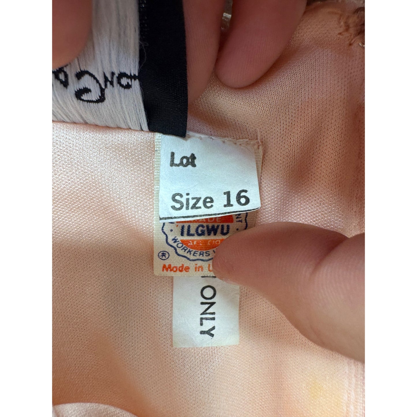 Vintage Blush Lace Tiered Cocktail Dress By Jill Richards Designs #9573