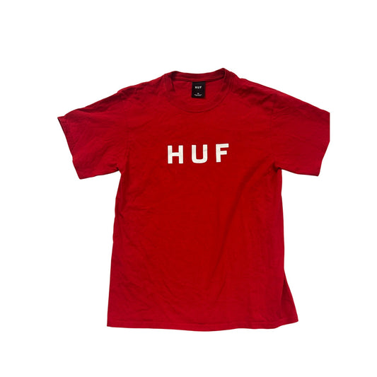HUF Mens Red T-Shirt 100% Cotton #269A