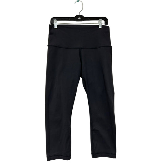 Lululemon Womens Black High-Waisted Cropped Leggings #6120