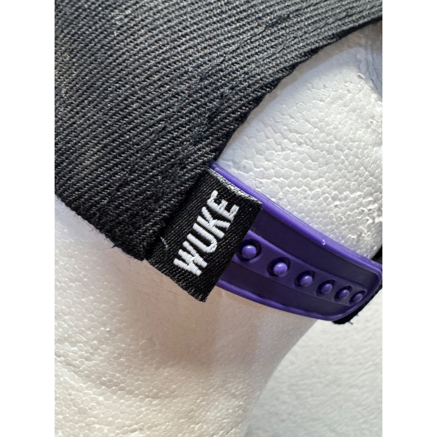 Wuke Black Snapback Hat With Galaxy Print Brim Adjustable #9234