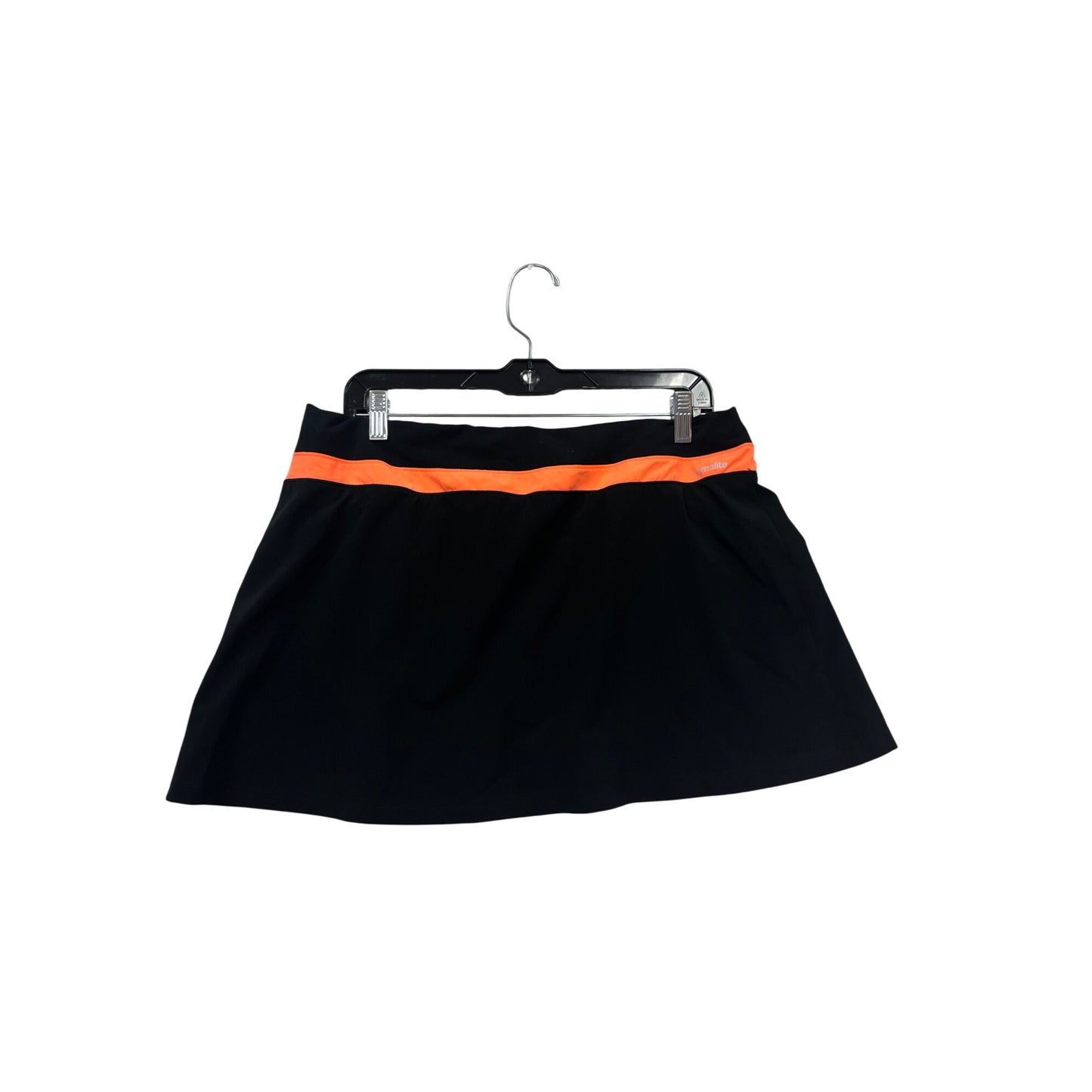 Adidas ClimaLite Black Skirt With Orange Trim #183A