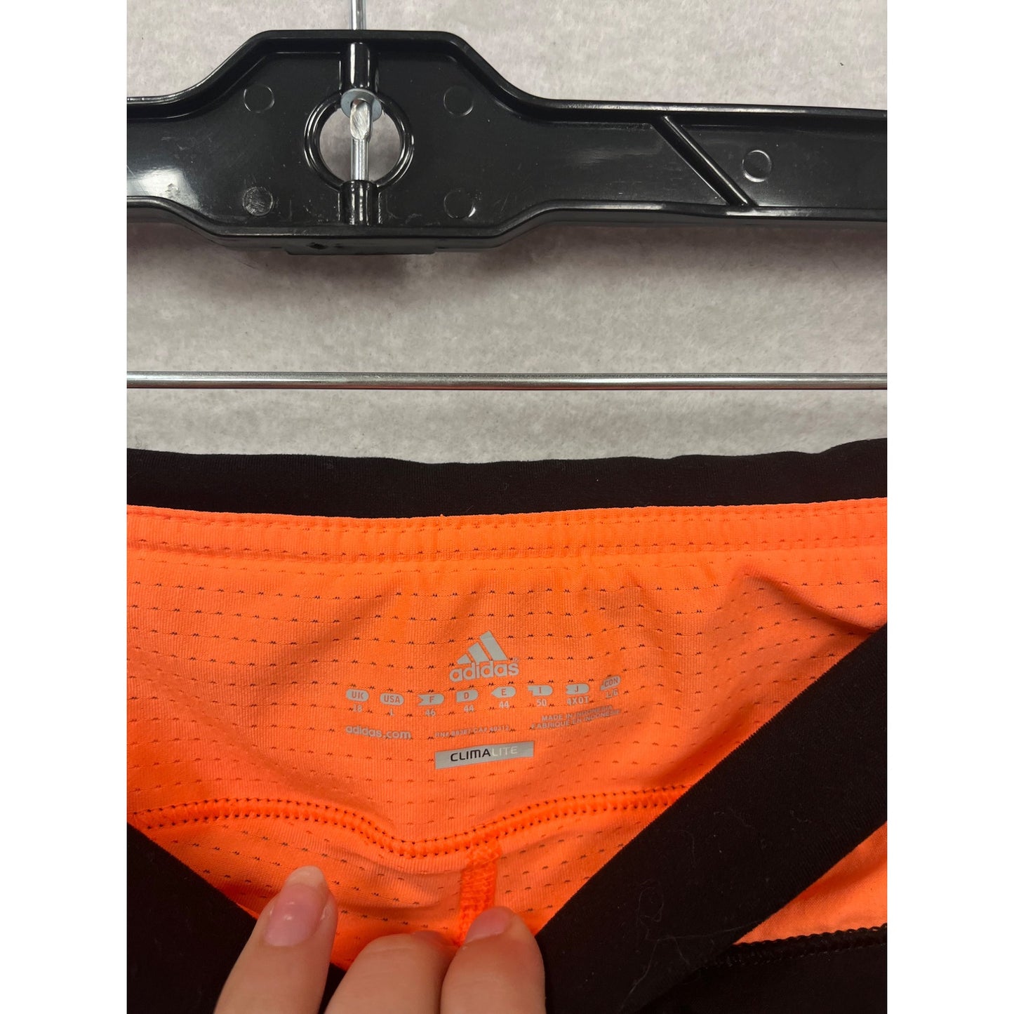 Adidas ClimaLite Black Skirt With Orange Trim #183A