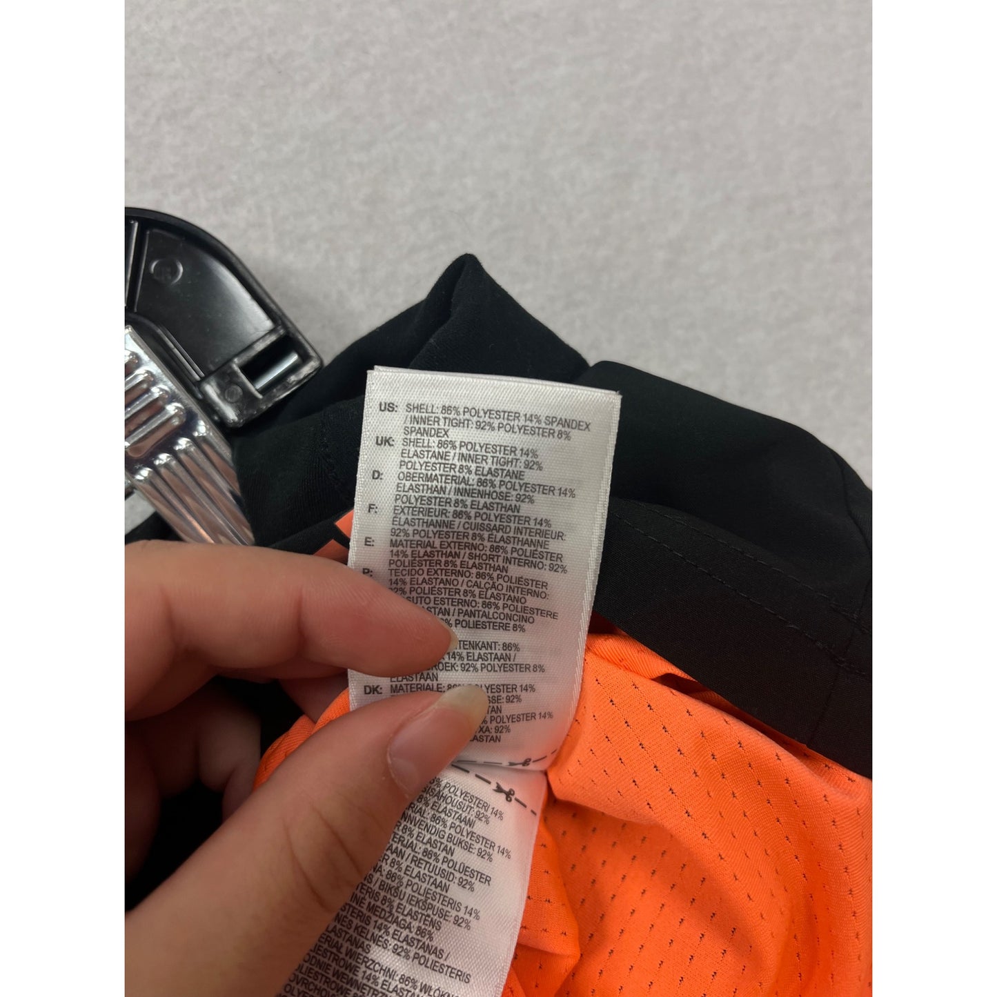 Adidas ClimaLite Black Skirt With Orange Trim #183A