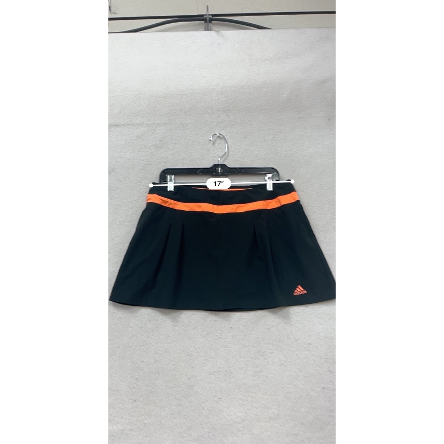 Adidas ClimaLite Black Skirt With Orange Trim #183A