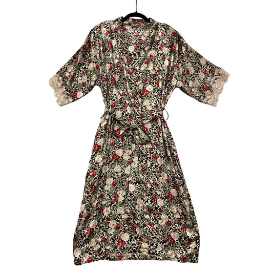 Women’s Vintage 80s Floral Robe #2829