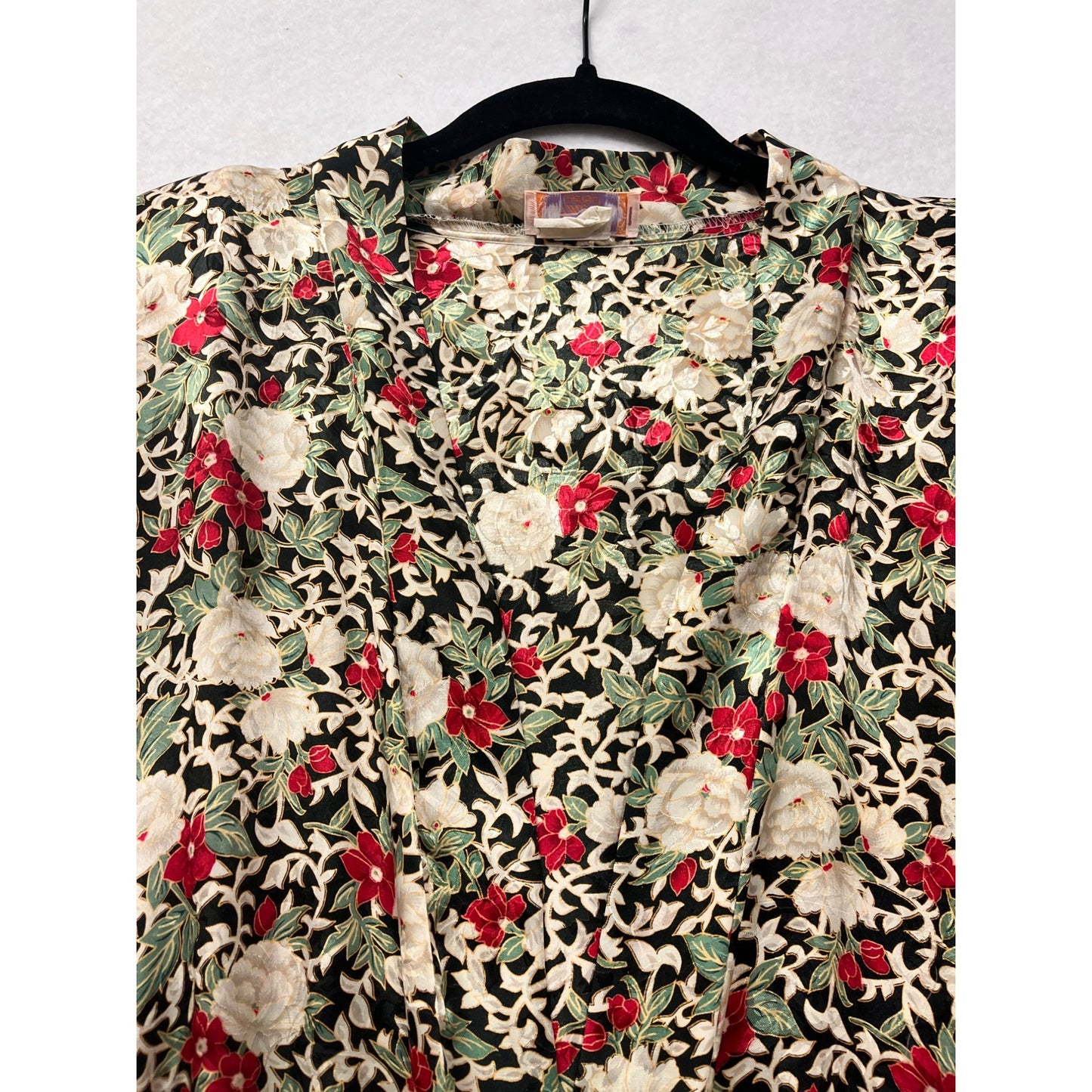 Women’s Vintage 80s Floral Robe #2829