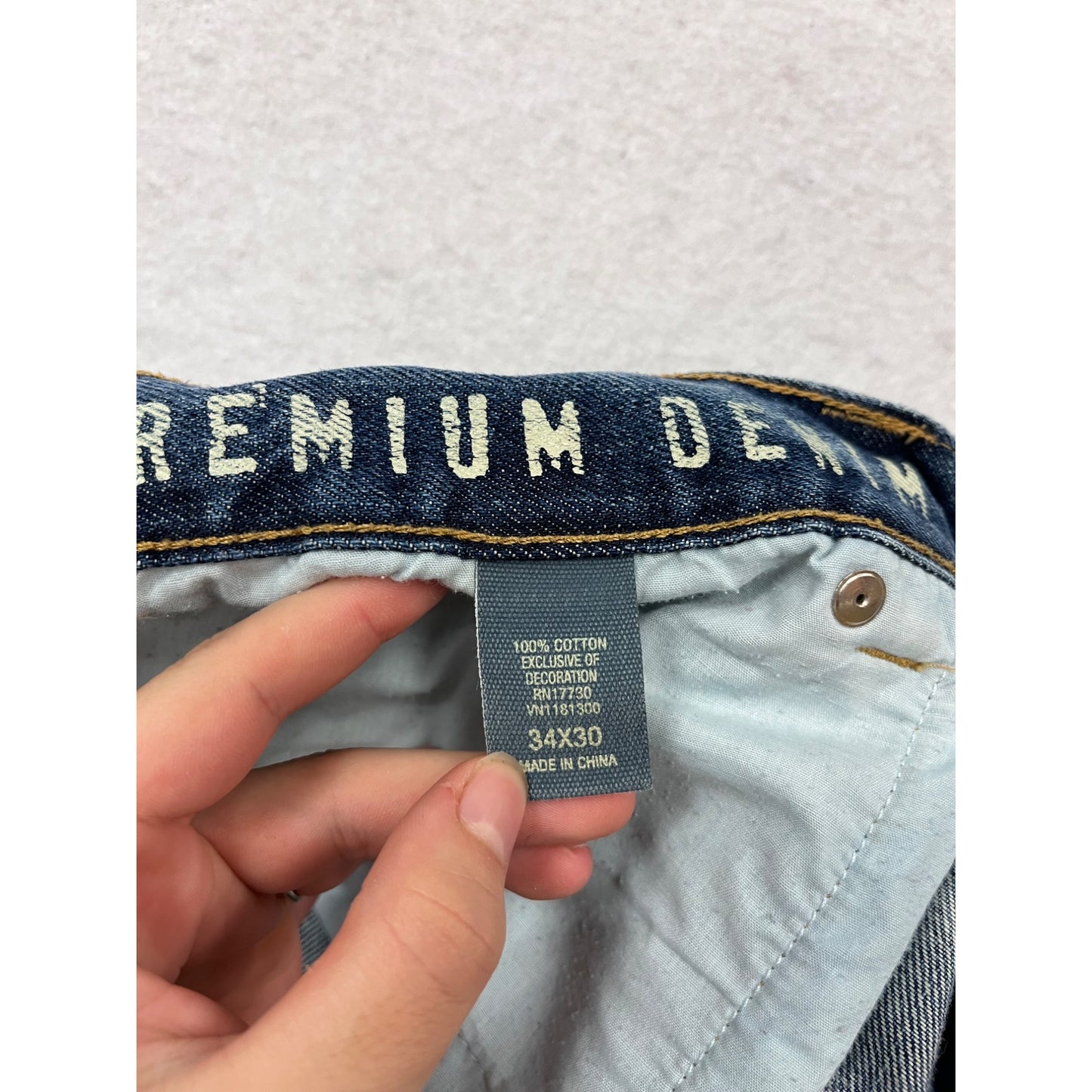Converse One Star Mens Premium Denim Jeans 34x30 #886A
