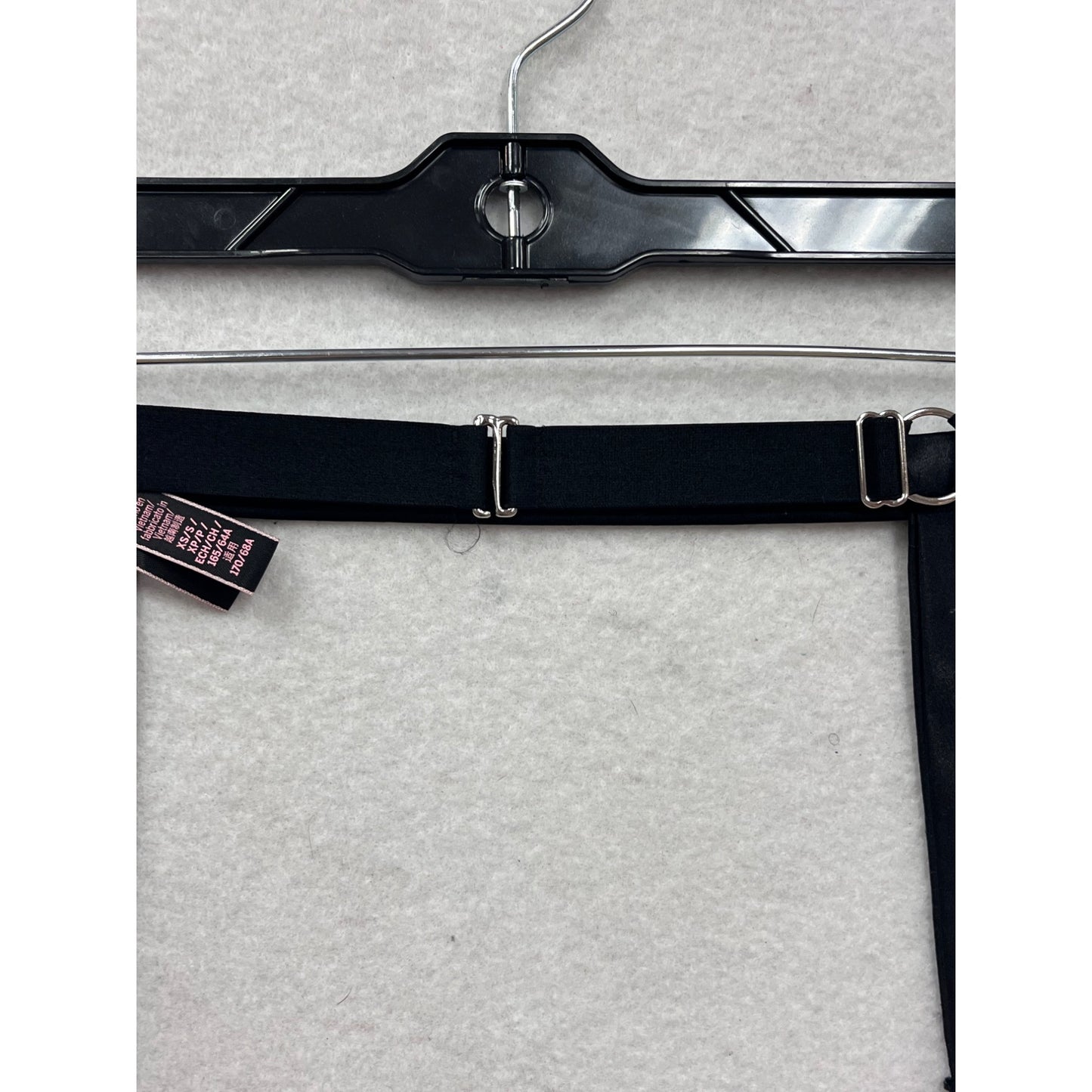 Victorias Secret Very Sexy Rhinestone Garter Belt Black XS #8743