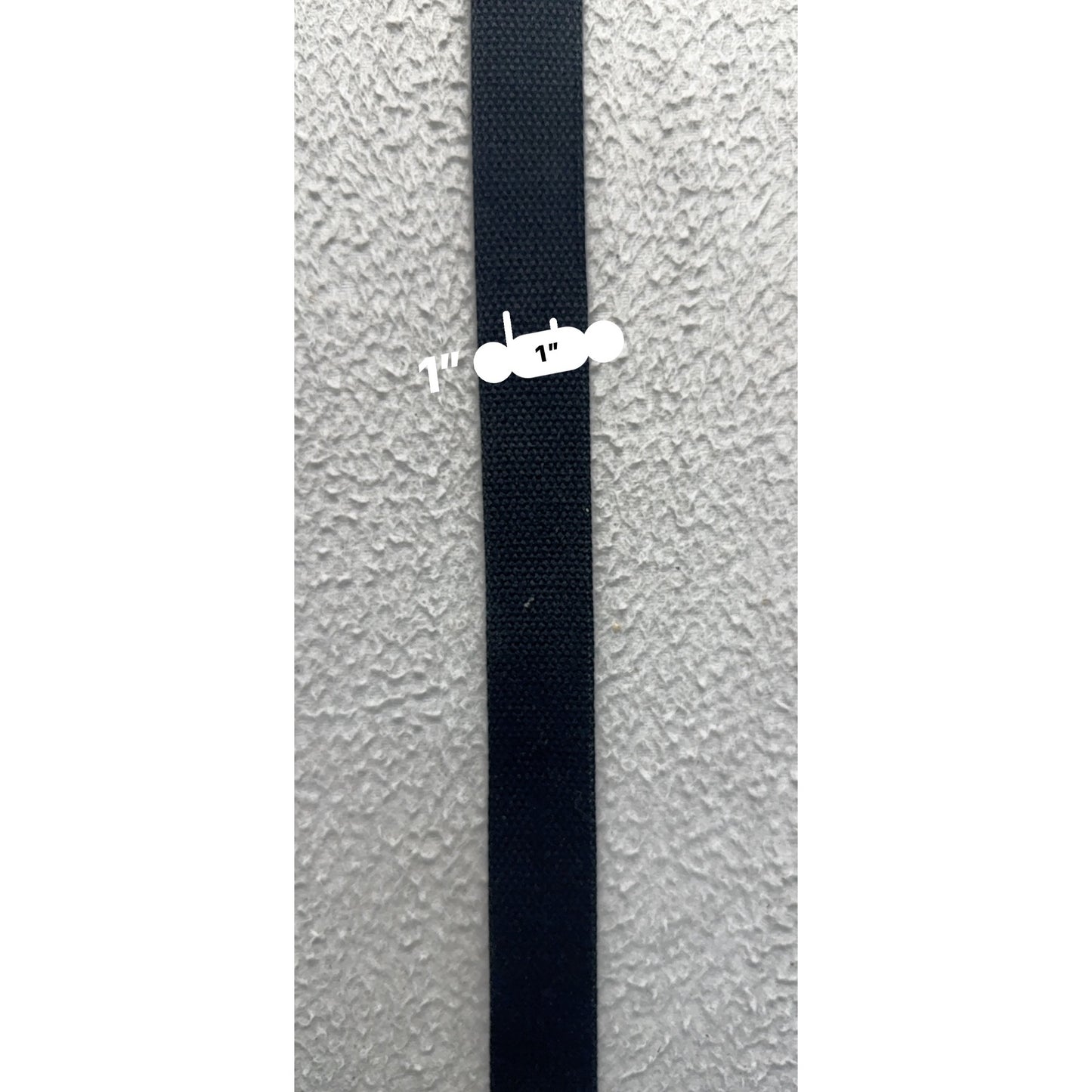 Dickies Black Canvas Belt With Silver Buckle #9897