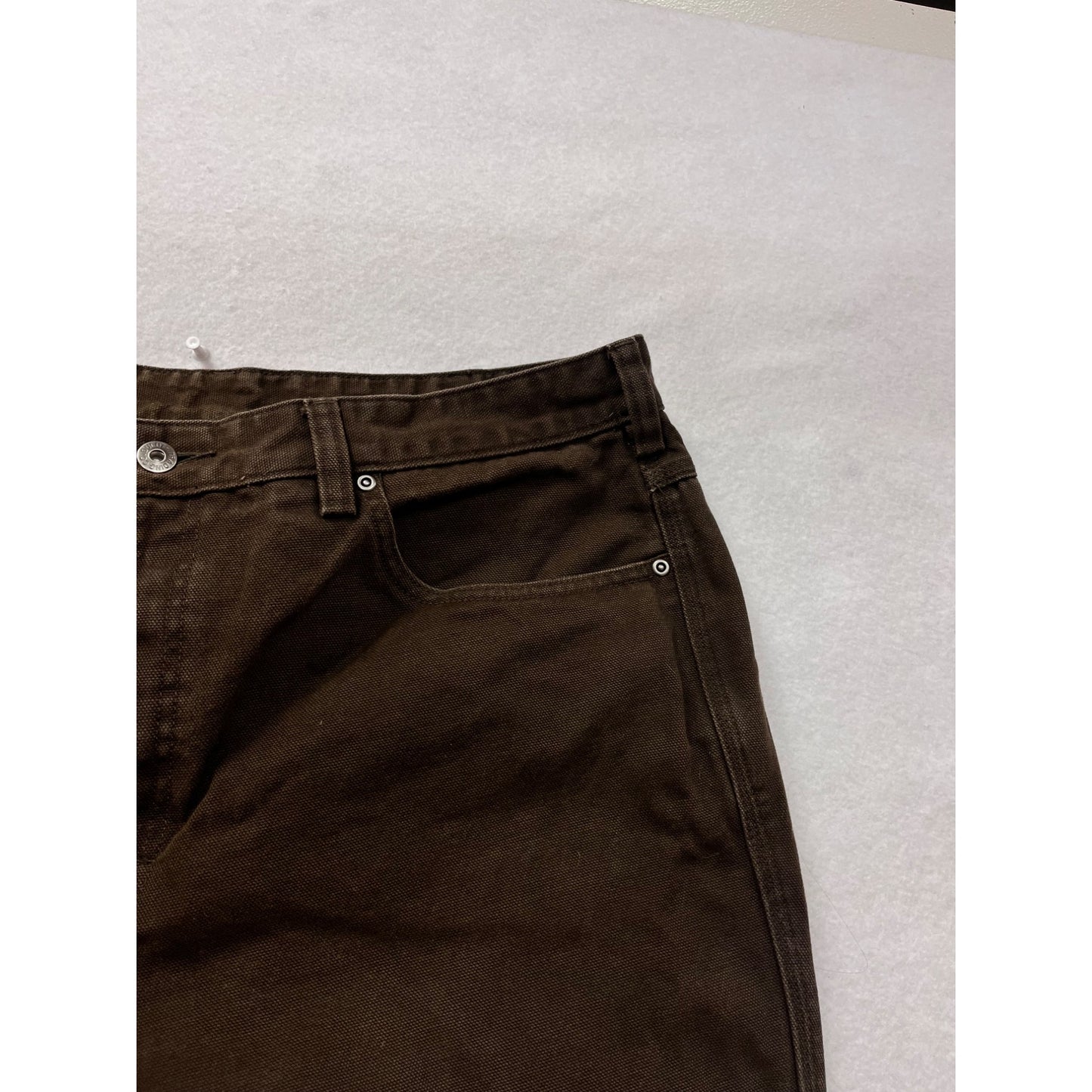 Mens Duluth Trading Co Brown Cotton Straight-Leg Pants 40x32 #6605