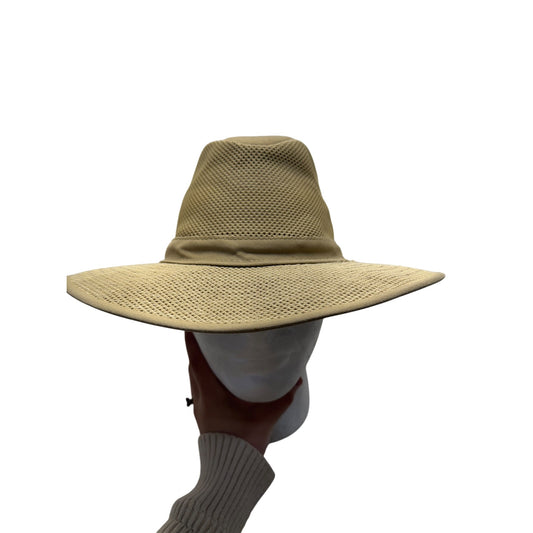 Mesh Safari Sun Hat Wide Brim Breathable Design Large Henschel Hat Co Beige #98B