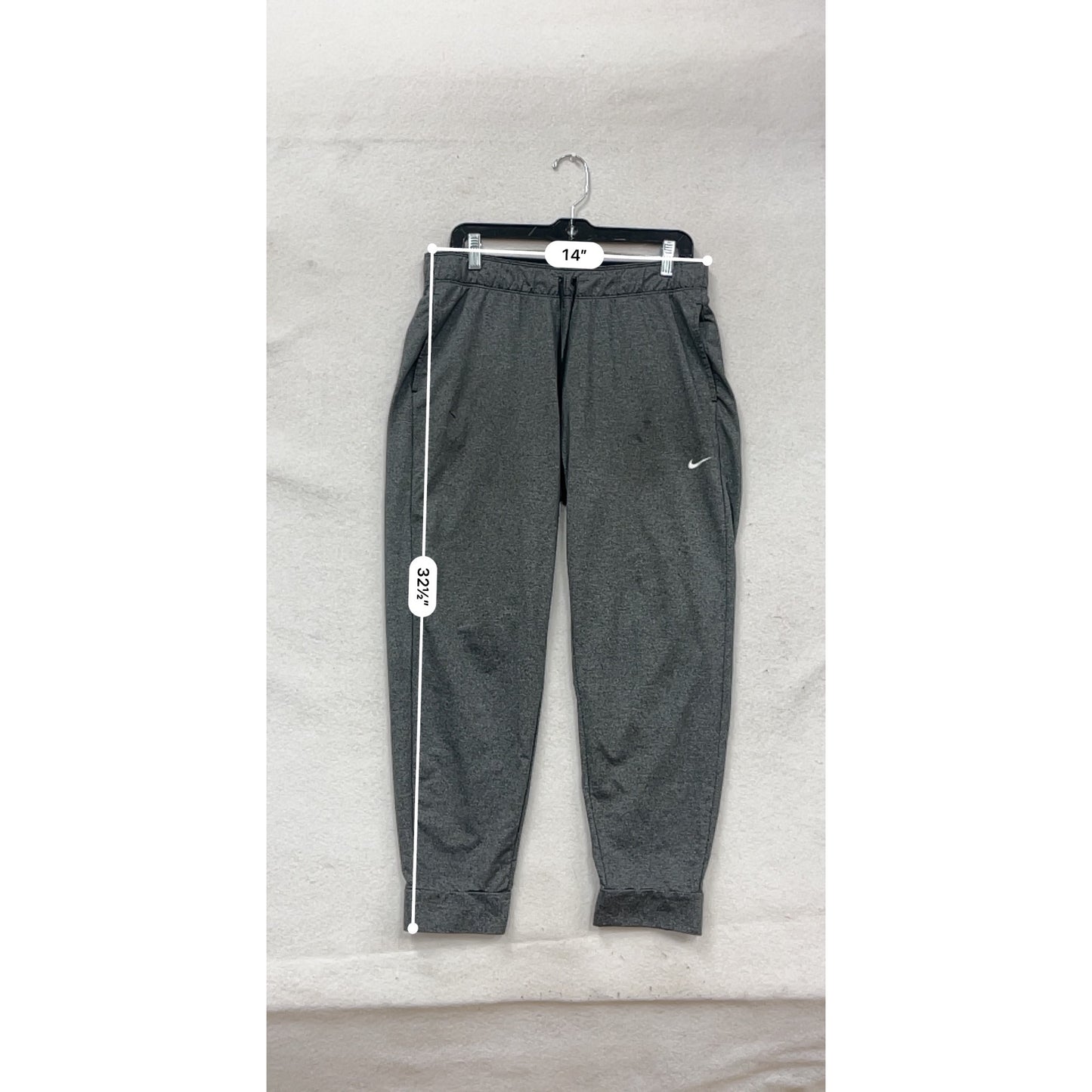 Nike Dri-FIT Gray Athletic Joggers Size L #345A