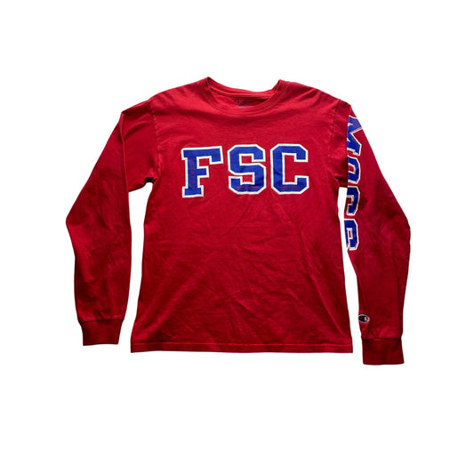 Champion Red FSC Long Sleeve Shirt Florida Southern College #7198