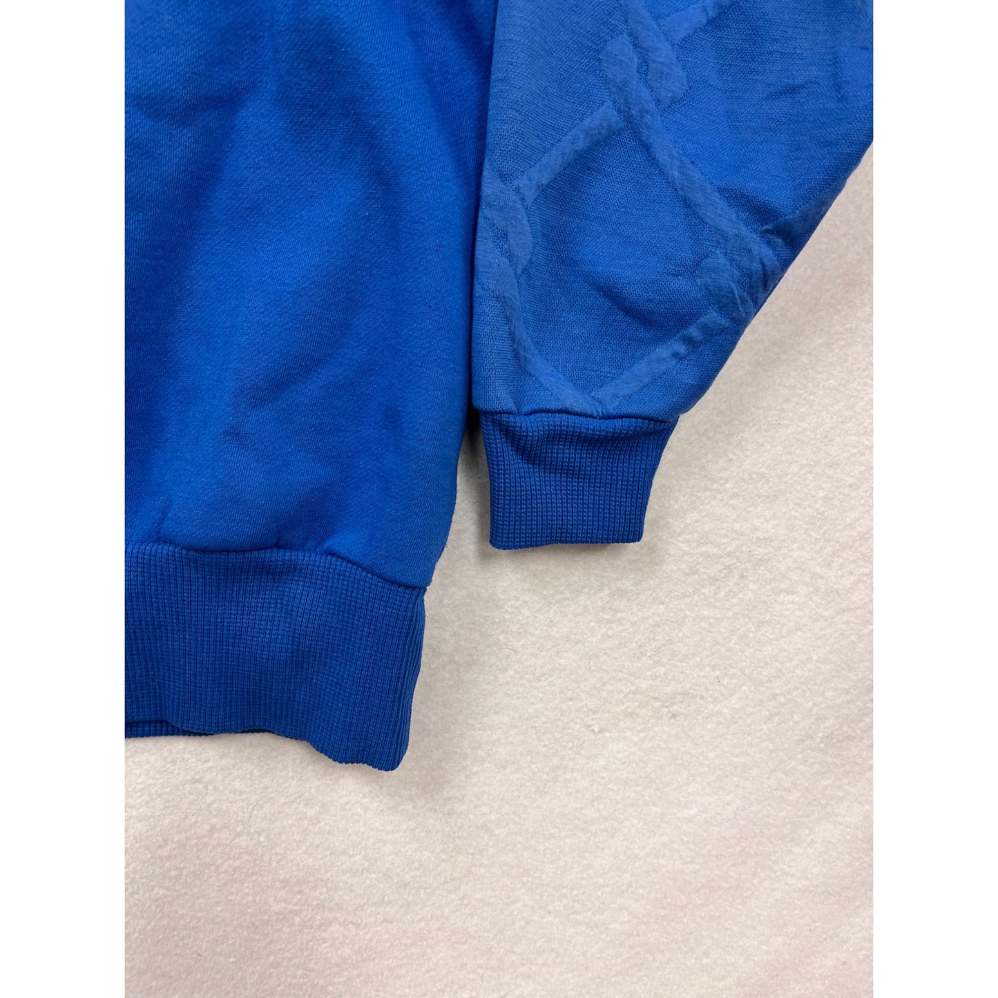 Vintage Blue Button-Up Crewneck Sweatshirt Womens M By Catalina #6836