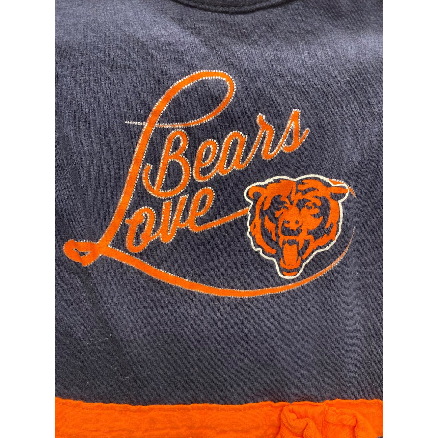 Chicago Bears Baby Girl Navy & Orange Dress 12M NFL #7316
