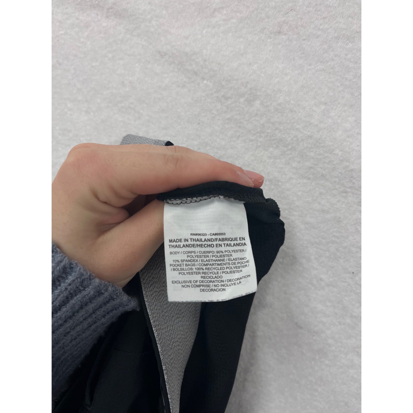 Nike Womens Black Athletic Pants M Polyester & Spandex Stretch Fit #6568