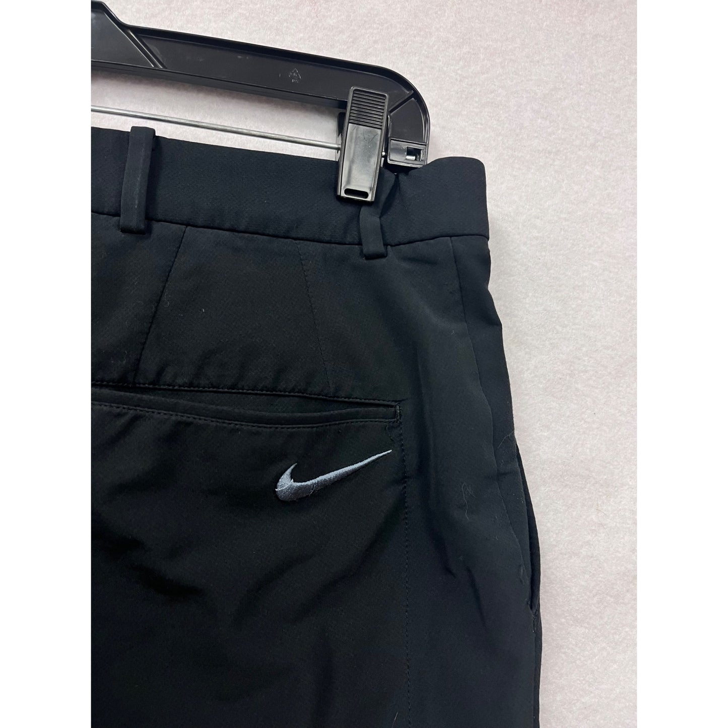 Nike Womens Black Athletic Pants M Polyester & Spandex Stretch Fit #6568