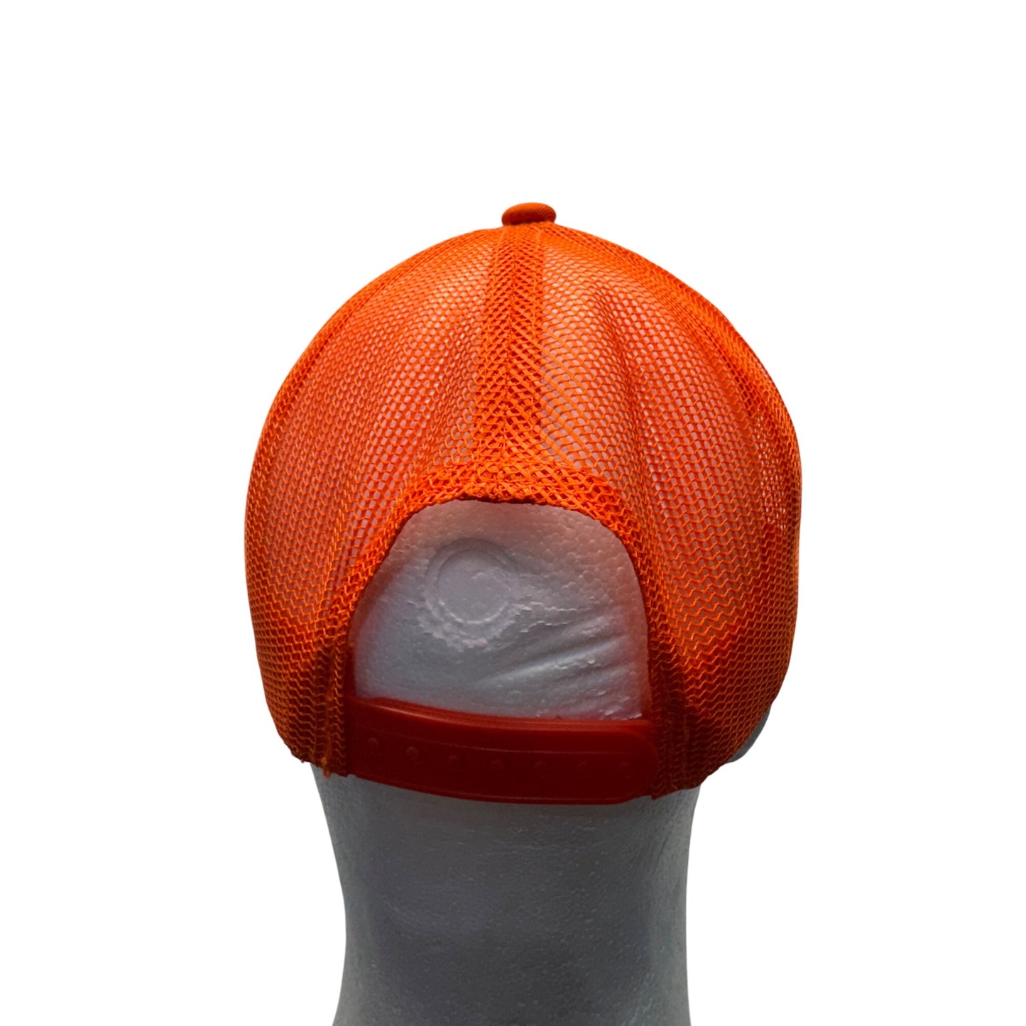 Bass Pro Shops Orange Mesh Snapback Hat Fishing Logo Trucker Style#9226