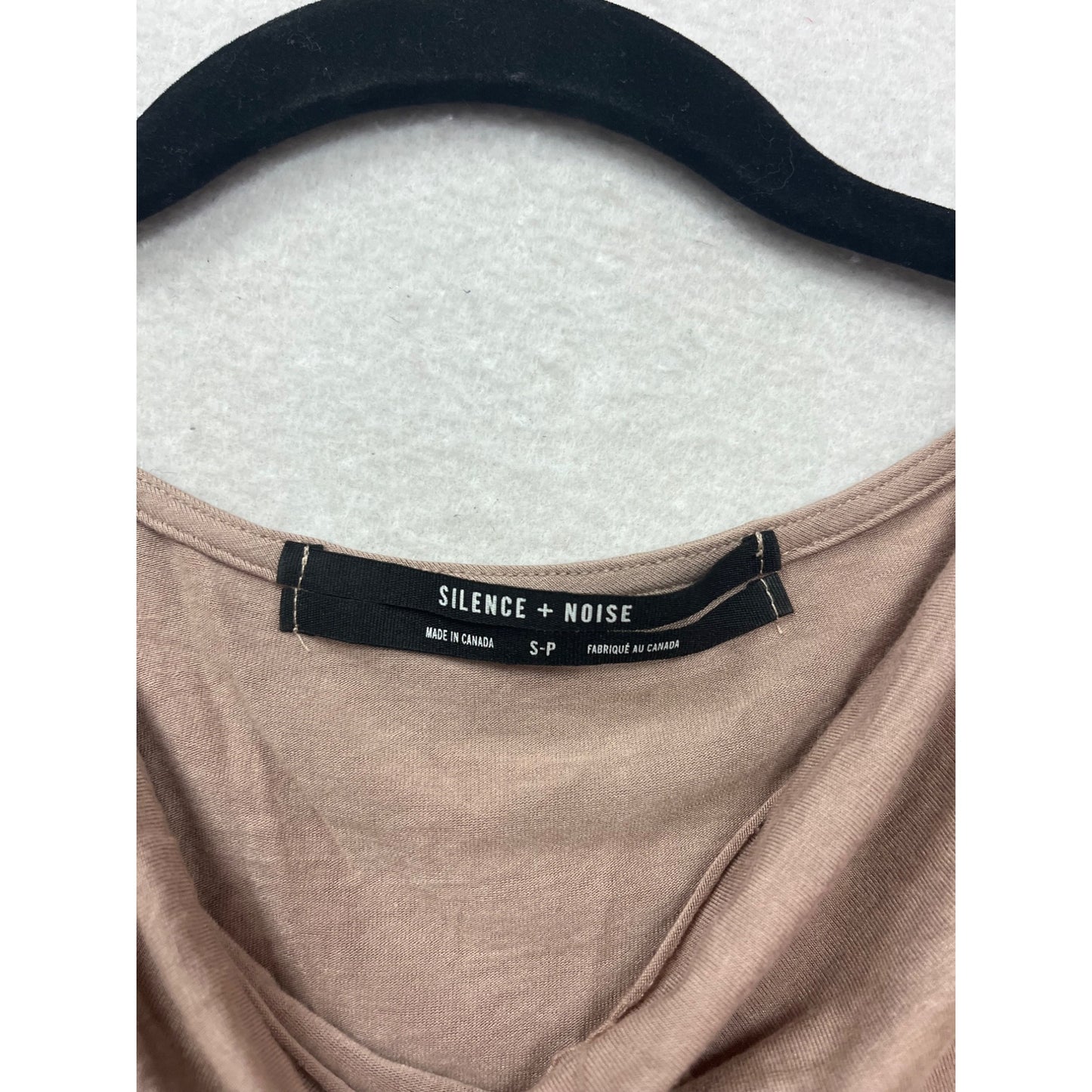 Silence + Noise Asymmetrical Drape Top S-P #351A