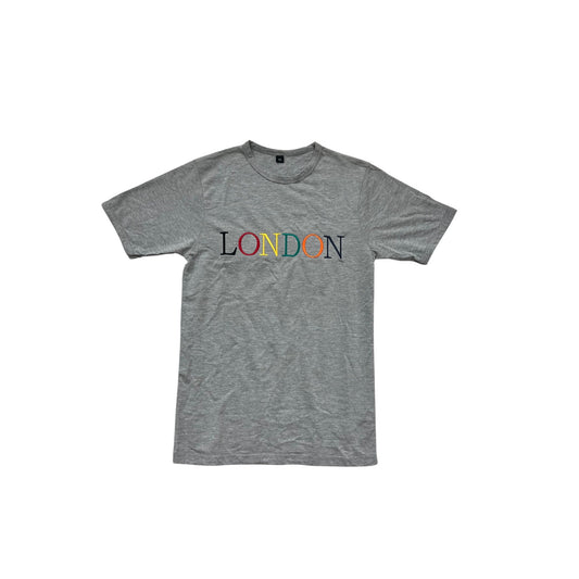 London Graphic Gray T-Shirt XS #697A