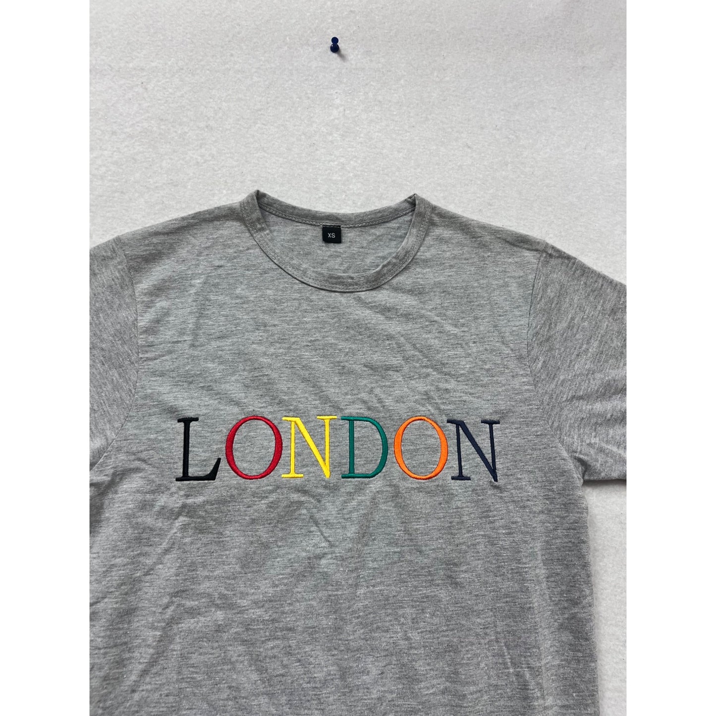 London Graphic Gray T-Shirt XS #697A