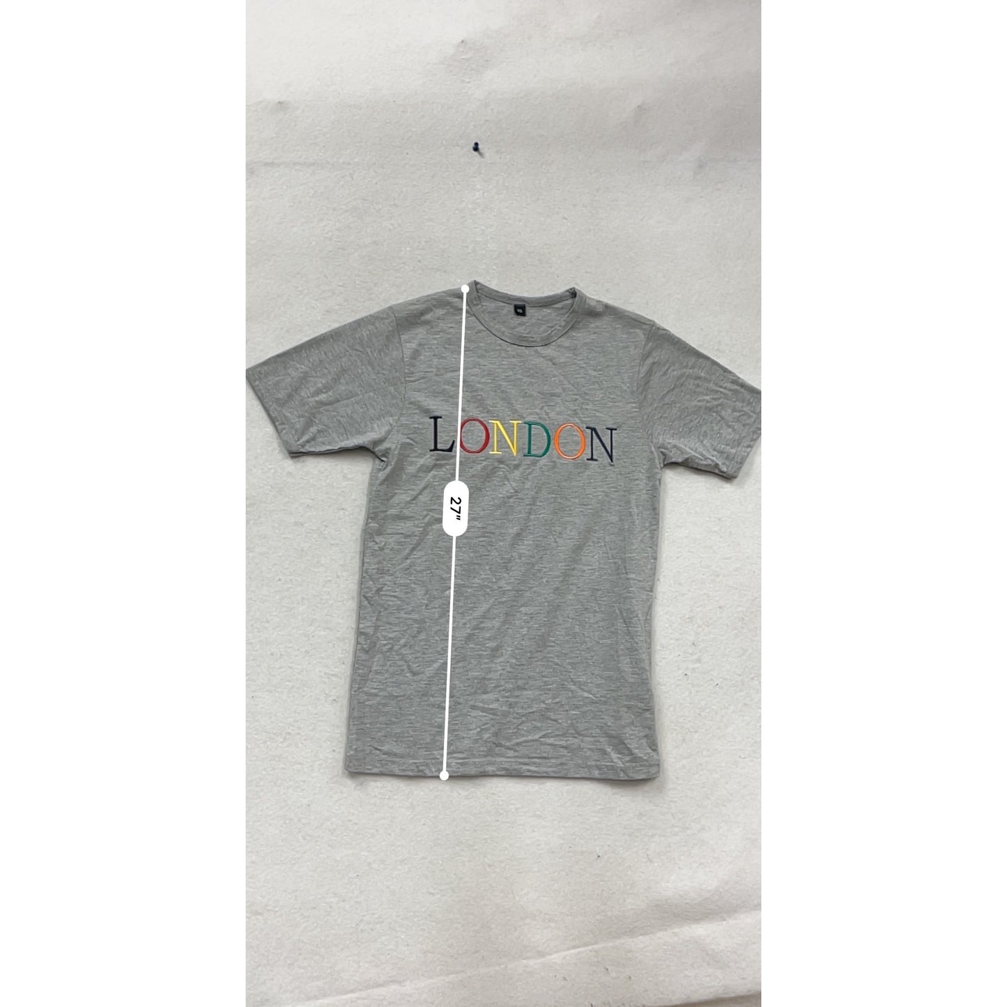 London Graphic Gray T-Shirt XS #697A